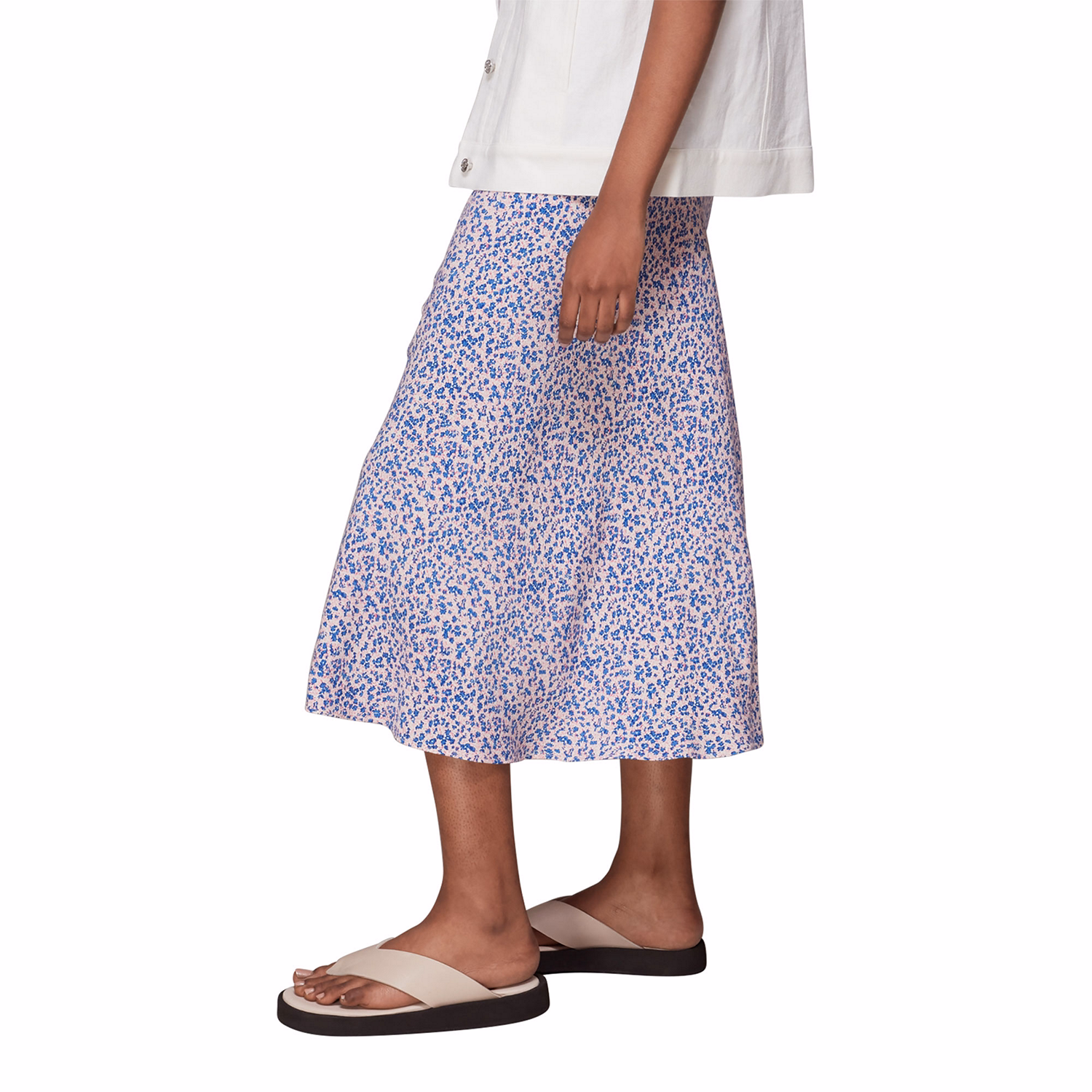 Floral Garden Bias Cut Skirt