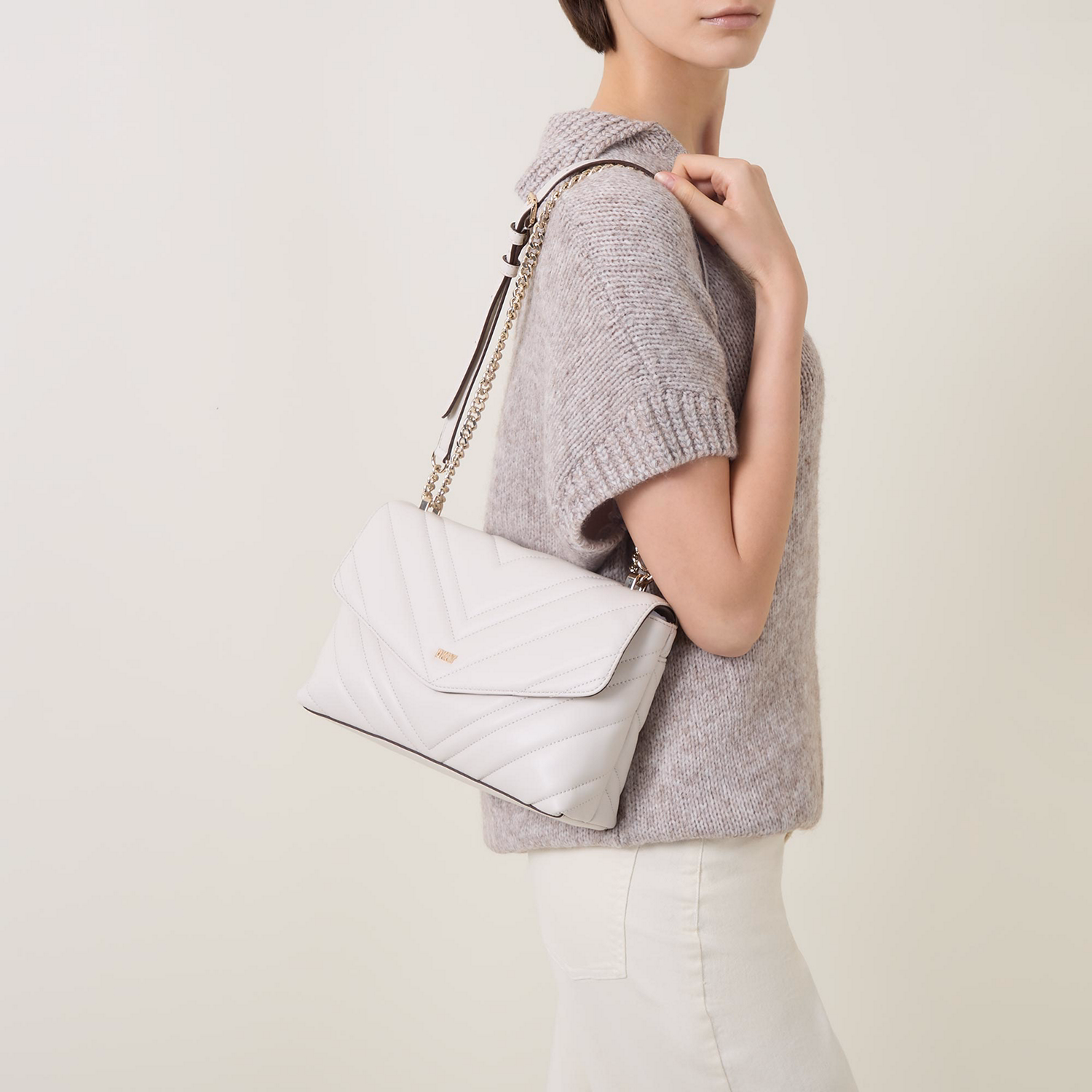 Madison Large Quilted Shoulder Bag