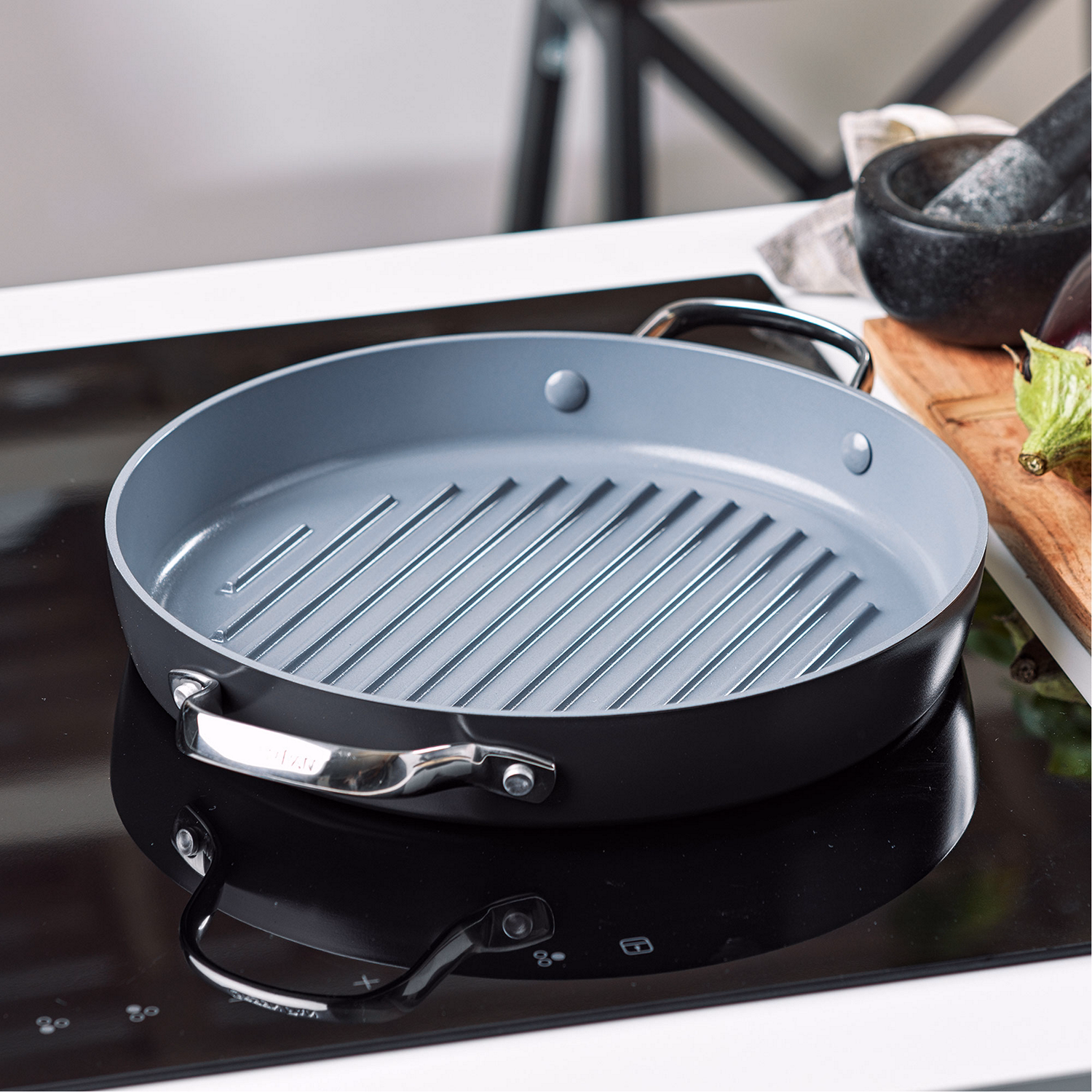 Non-Stick Ceramic Grill Pan 28cm