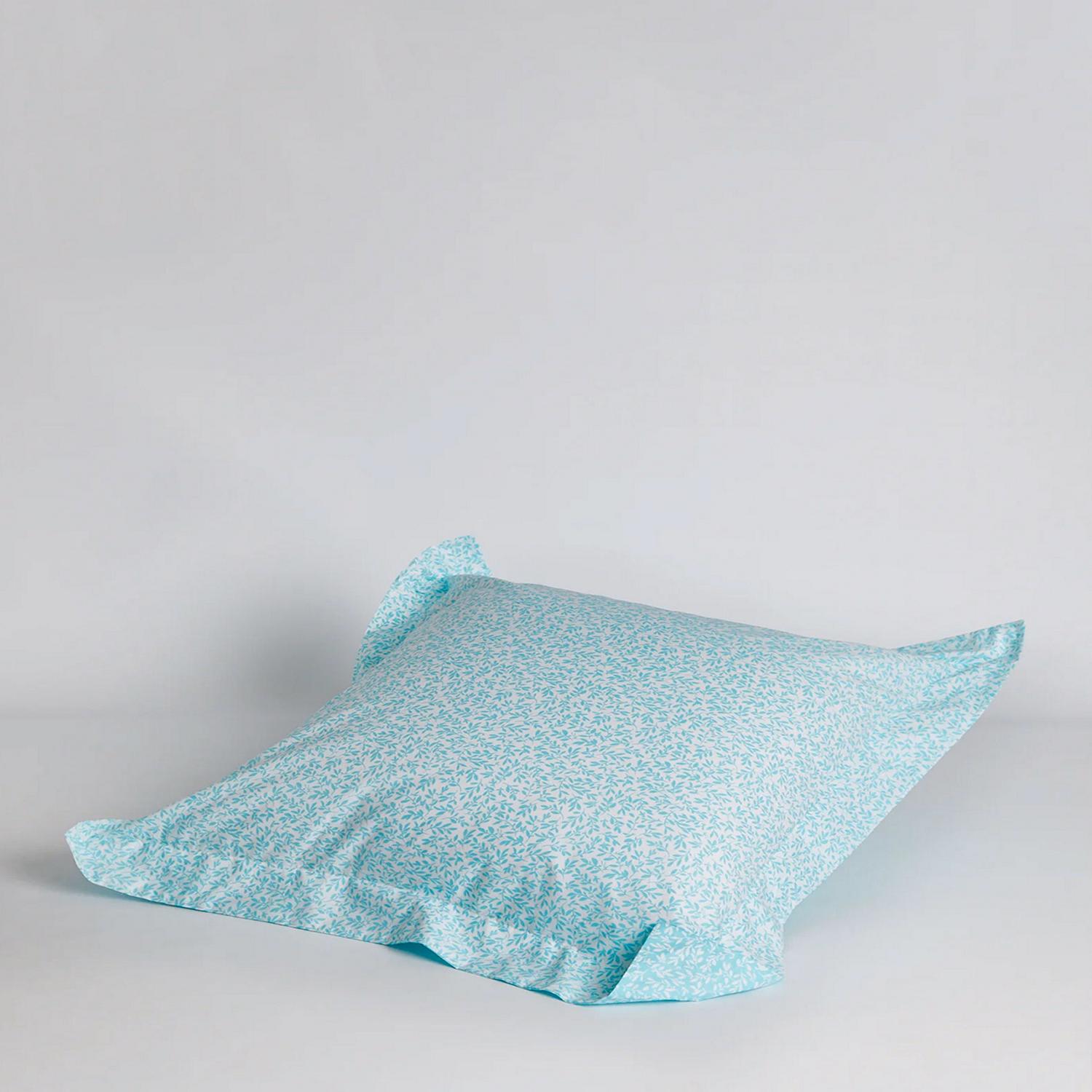 300 Thread Count Kingfisher Leaf Square Pillowcase