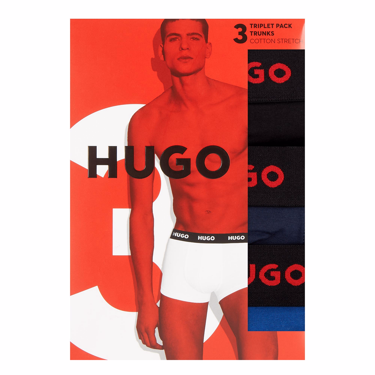 Three-Pack Mixed Colour Boxers Set