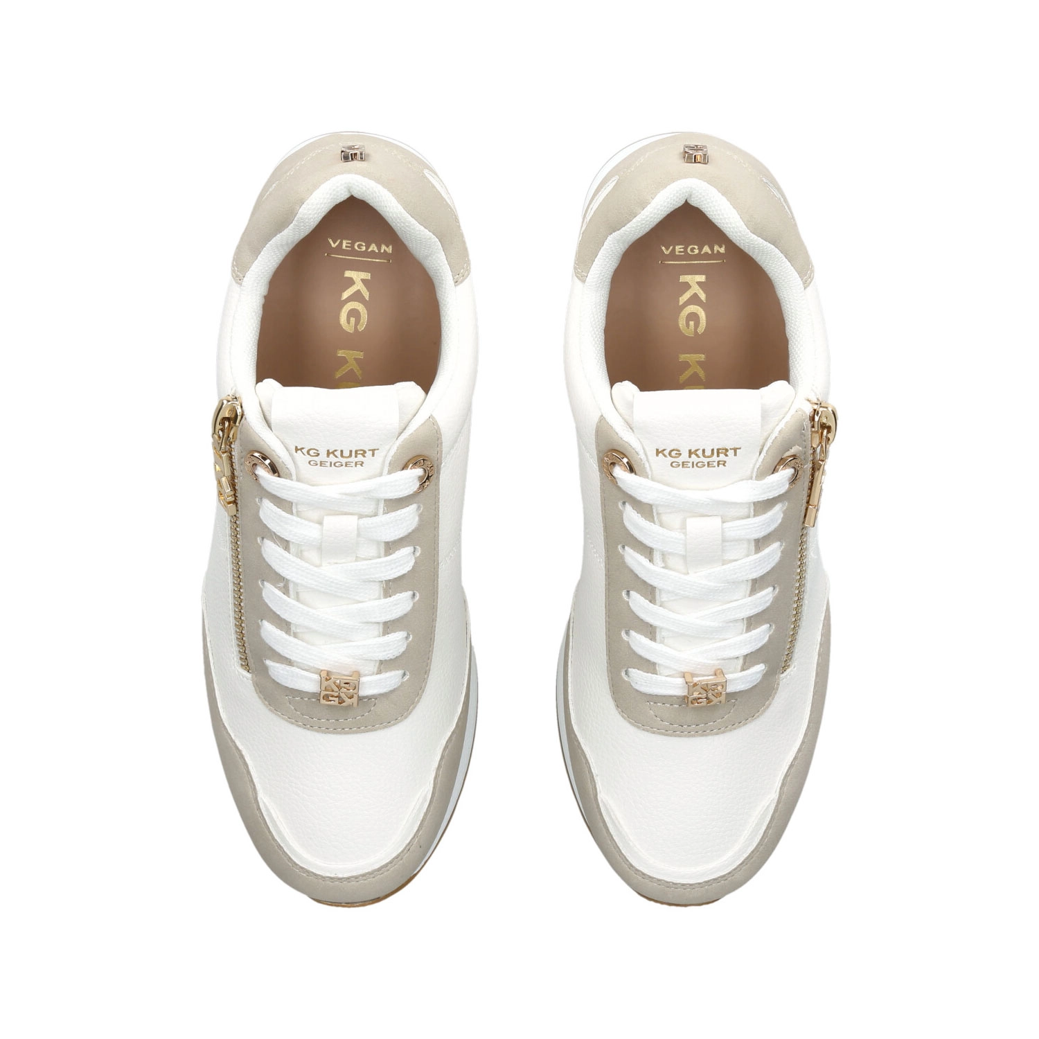 Lina Side-Zip Lace-Up Trainers