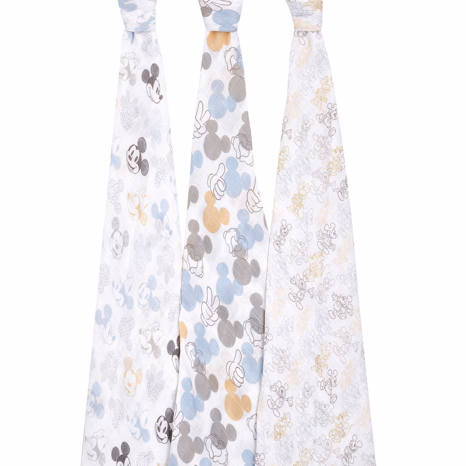 Disney Baby Mickey Three Pack Swaddles