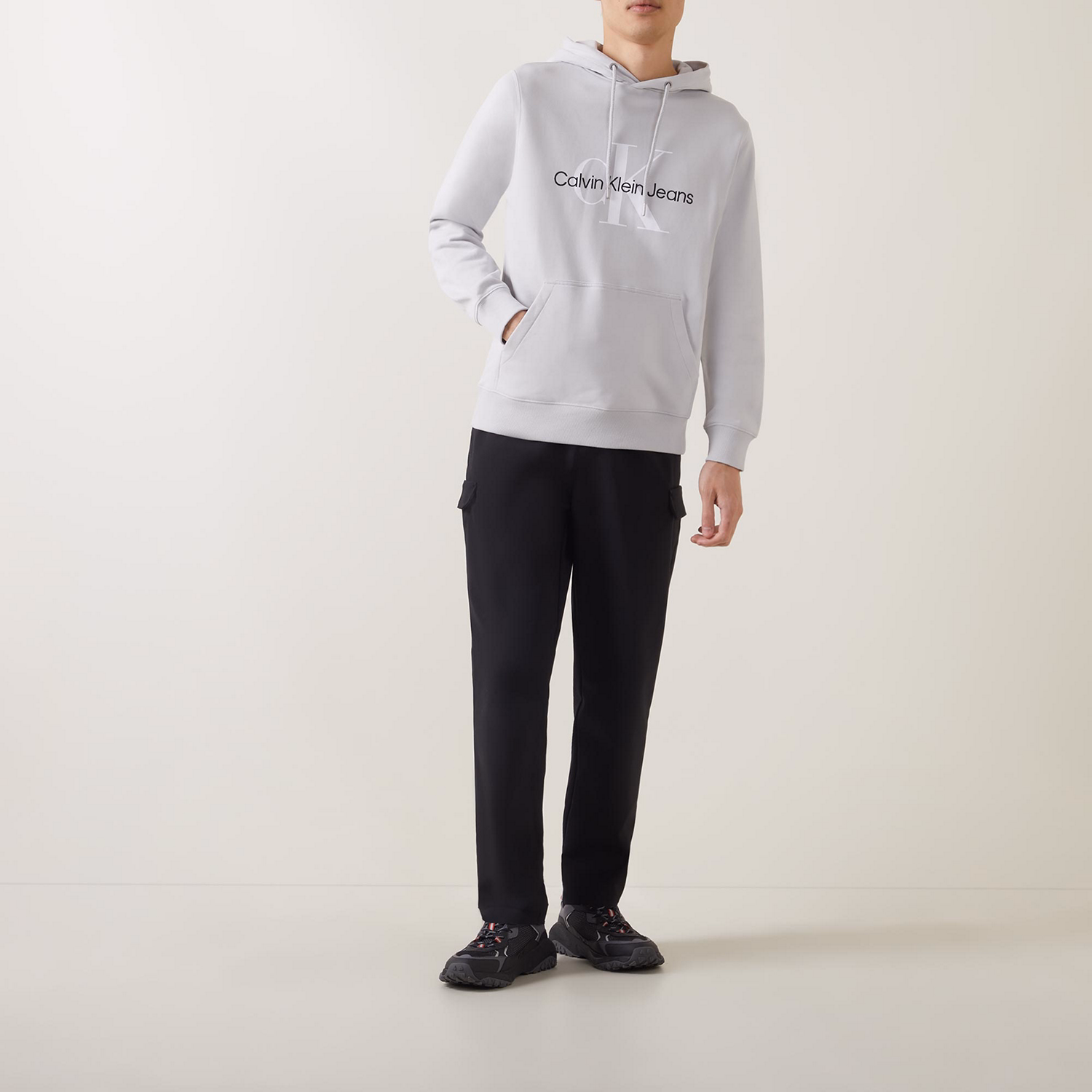 Monogram Logo Drawstring Hoodie