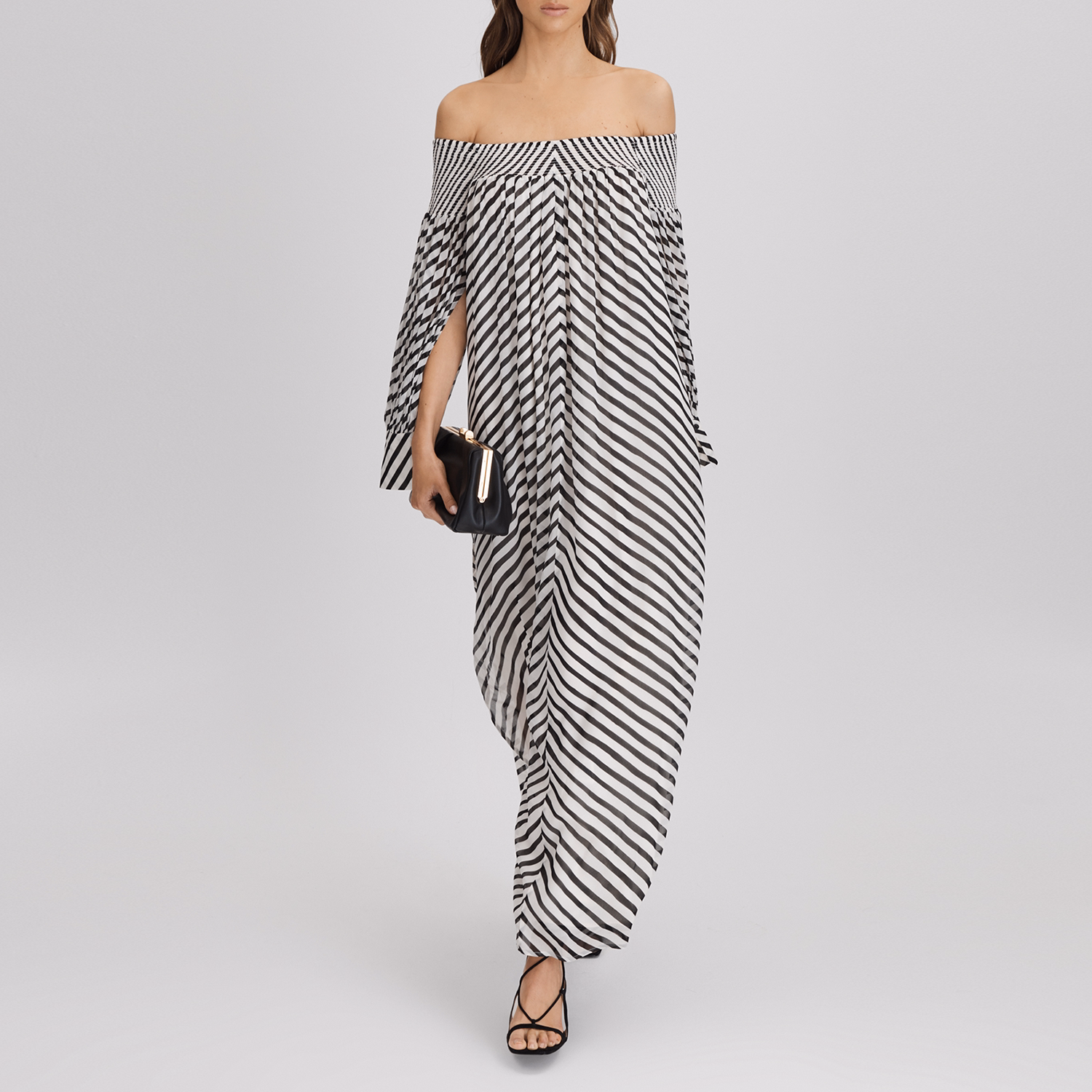 Fabia Striped Flared Dress