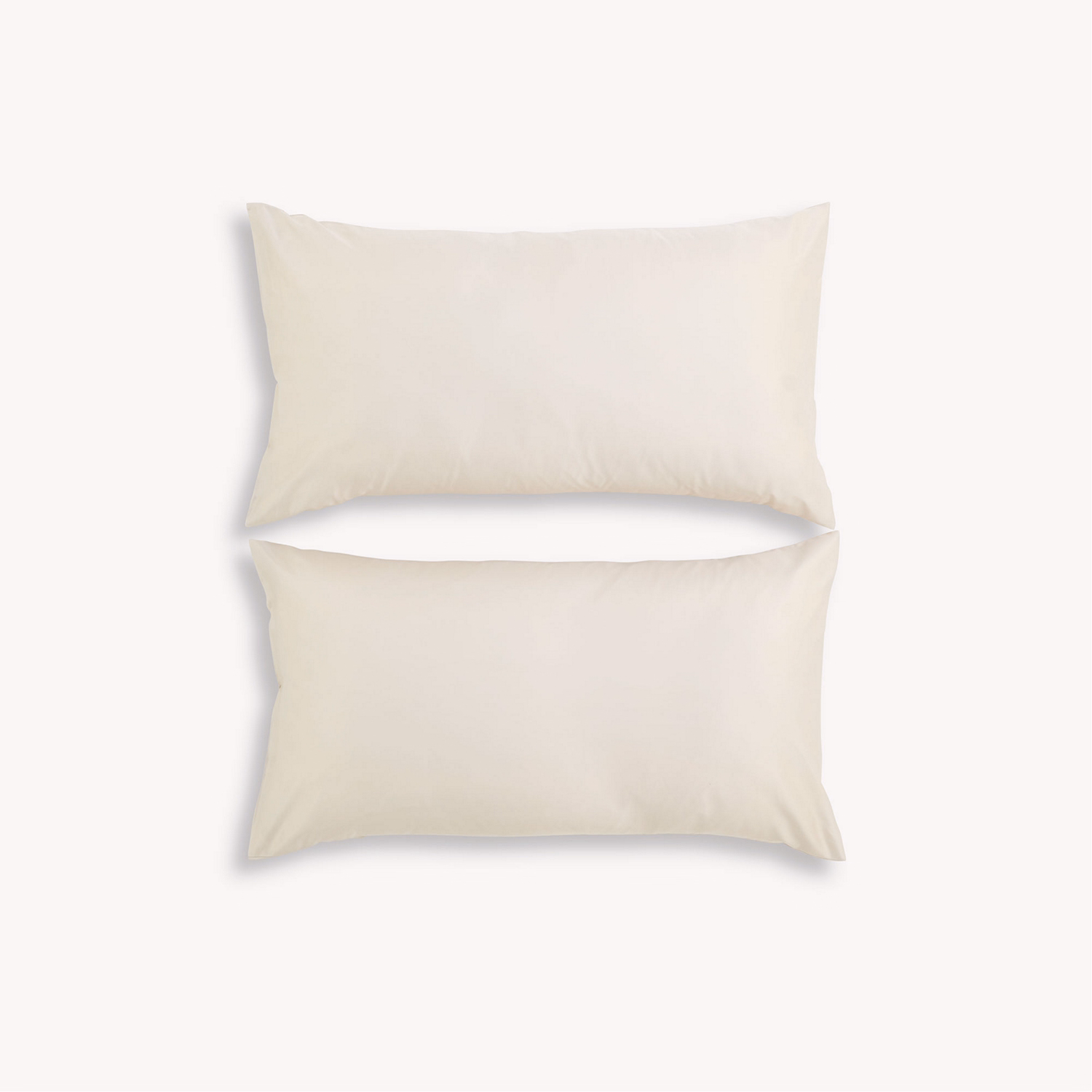 400 Thread Count Sateen King Pillowcase Pair Ivory