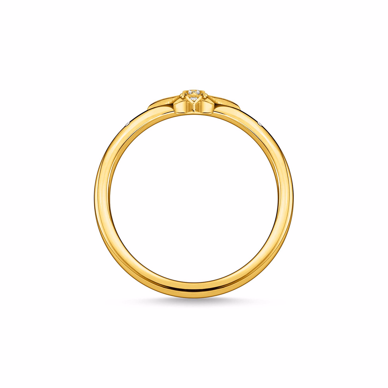 Gold Stones Star Ring