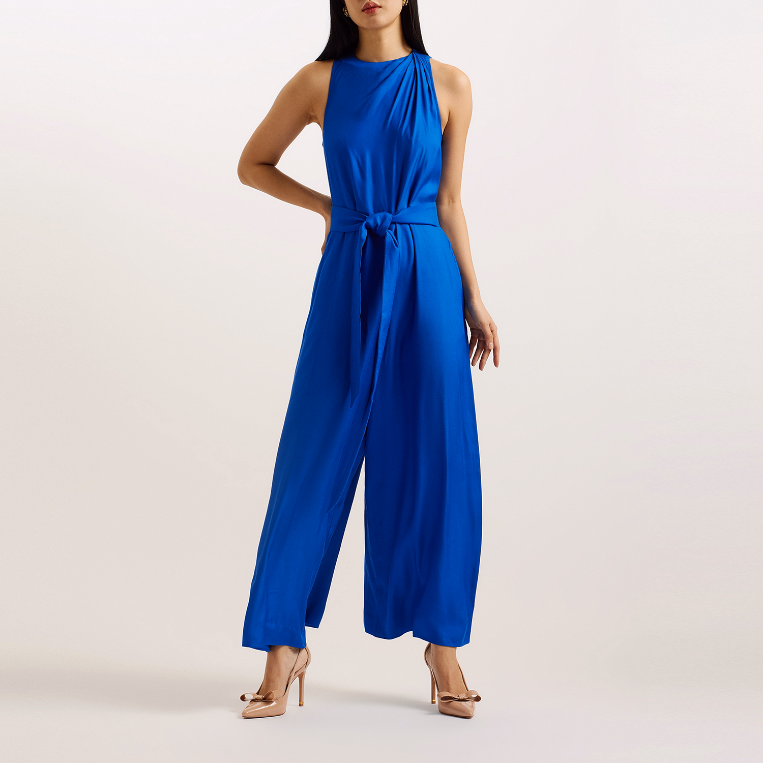 Julyan Self-Tie Belted Jumpsuit