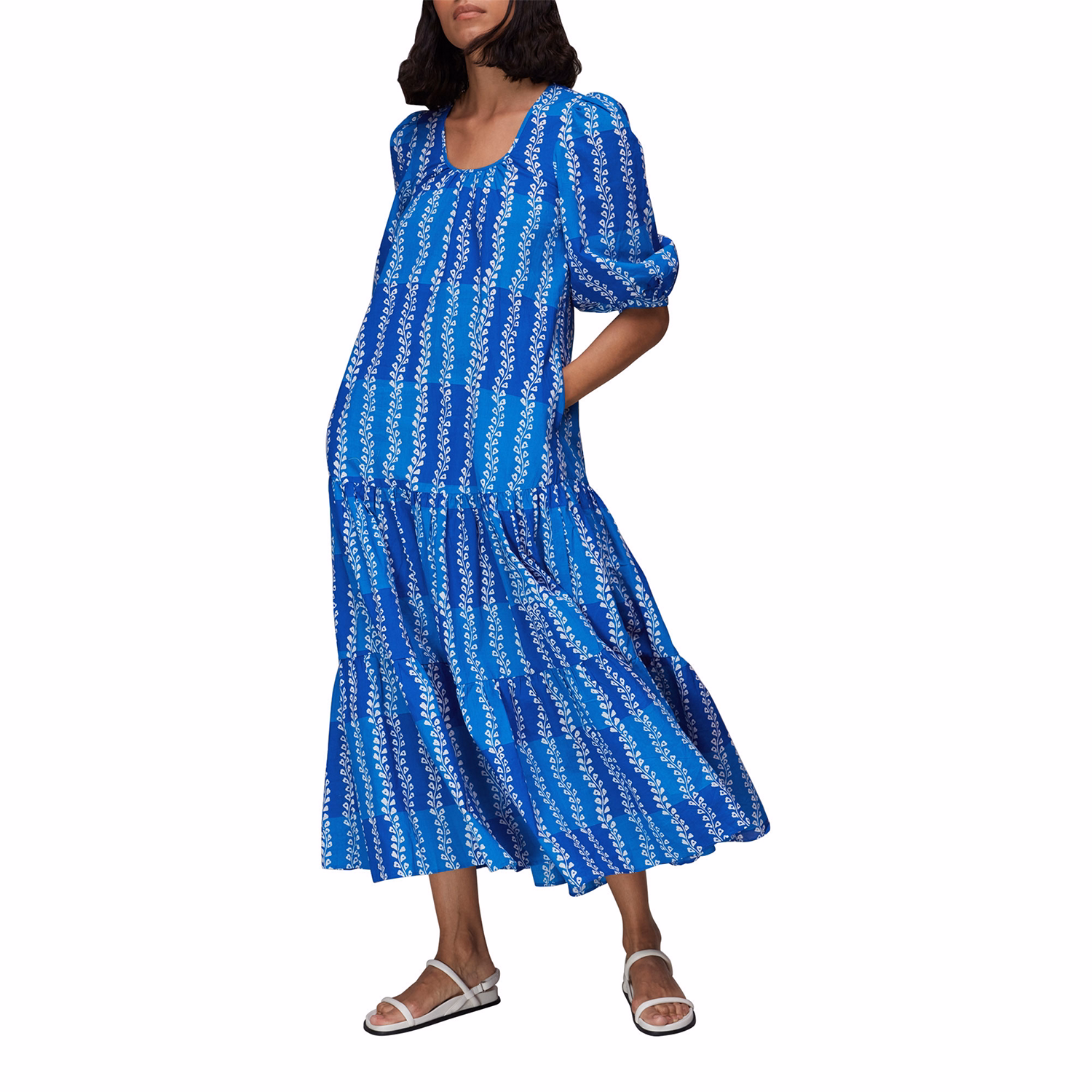 Trailing Leaf Trapeze Dress