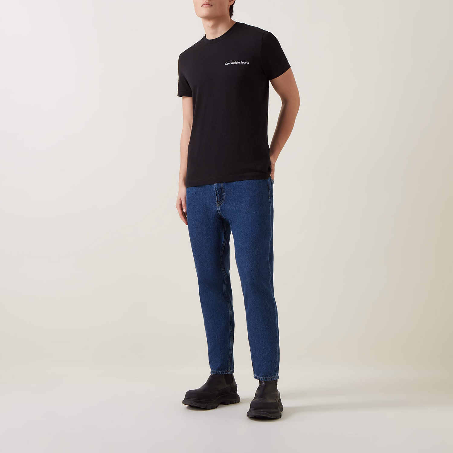 Dad Mid Rise Straight Leg Jeans