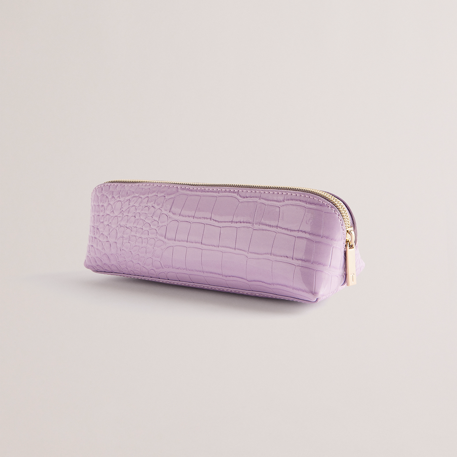 Croc-Effect Brush Case