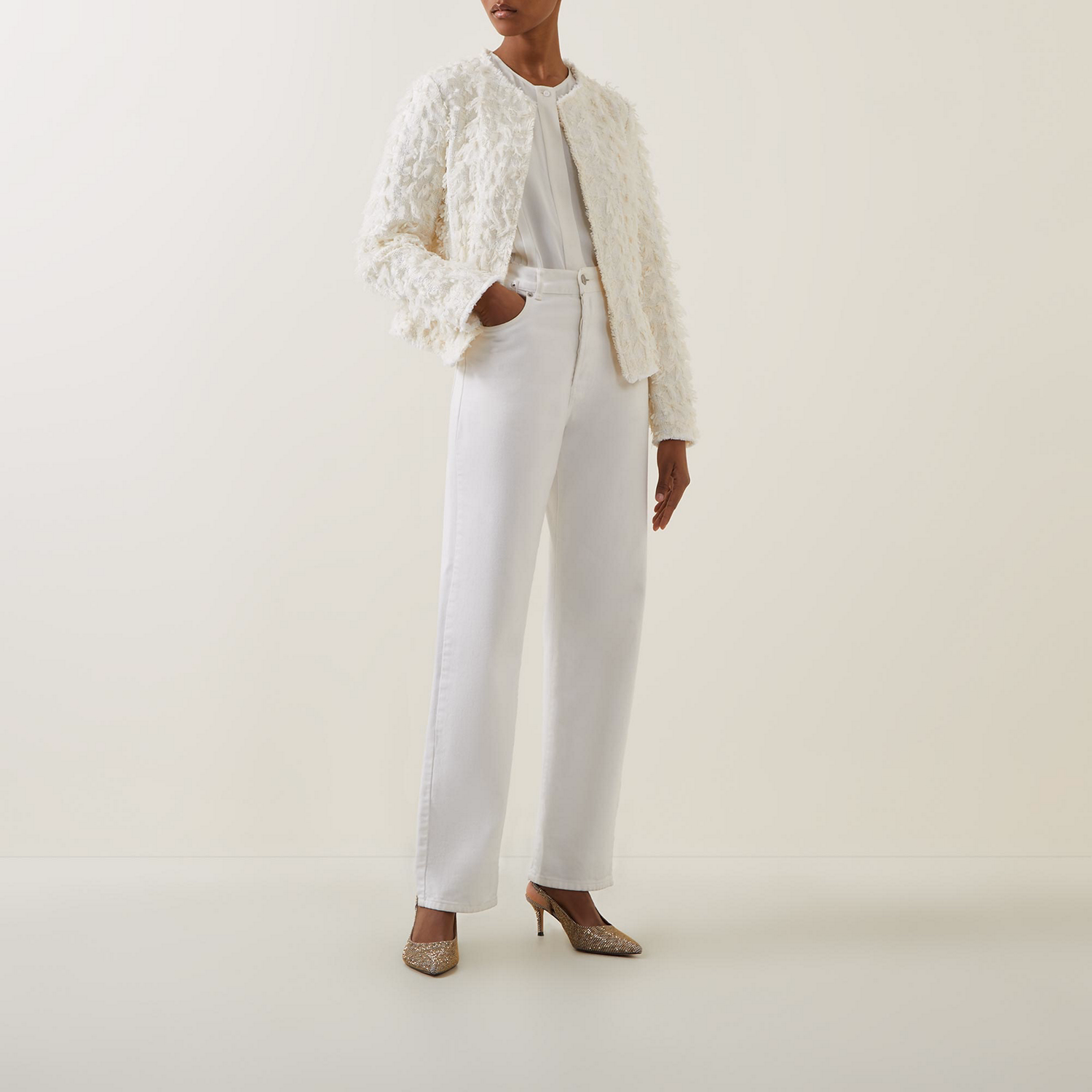 Fringe-Detail Jacket