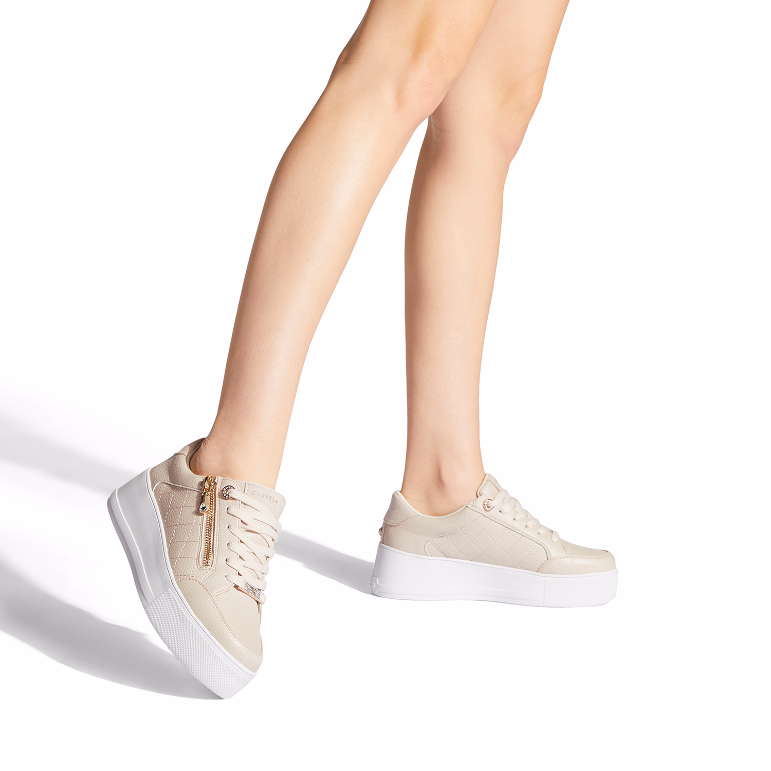 Jive Side-Zip Flatform Trainers