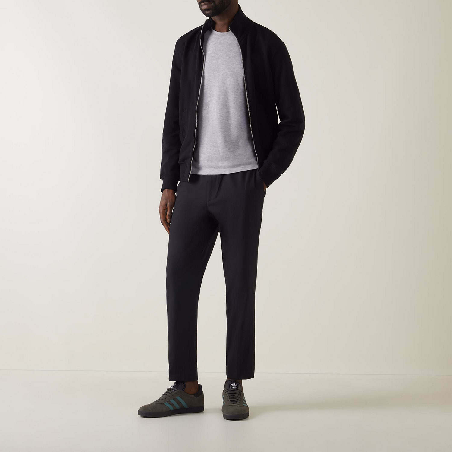 Drawstring Casual Twill Trousers