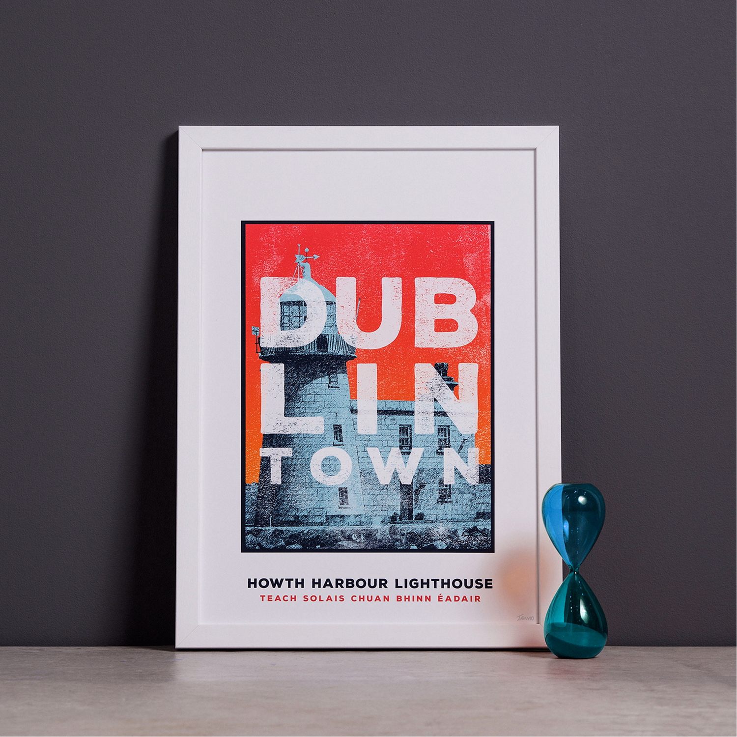 Dublin Town Howth Large Frame