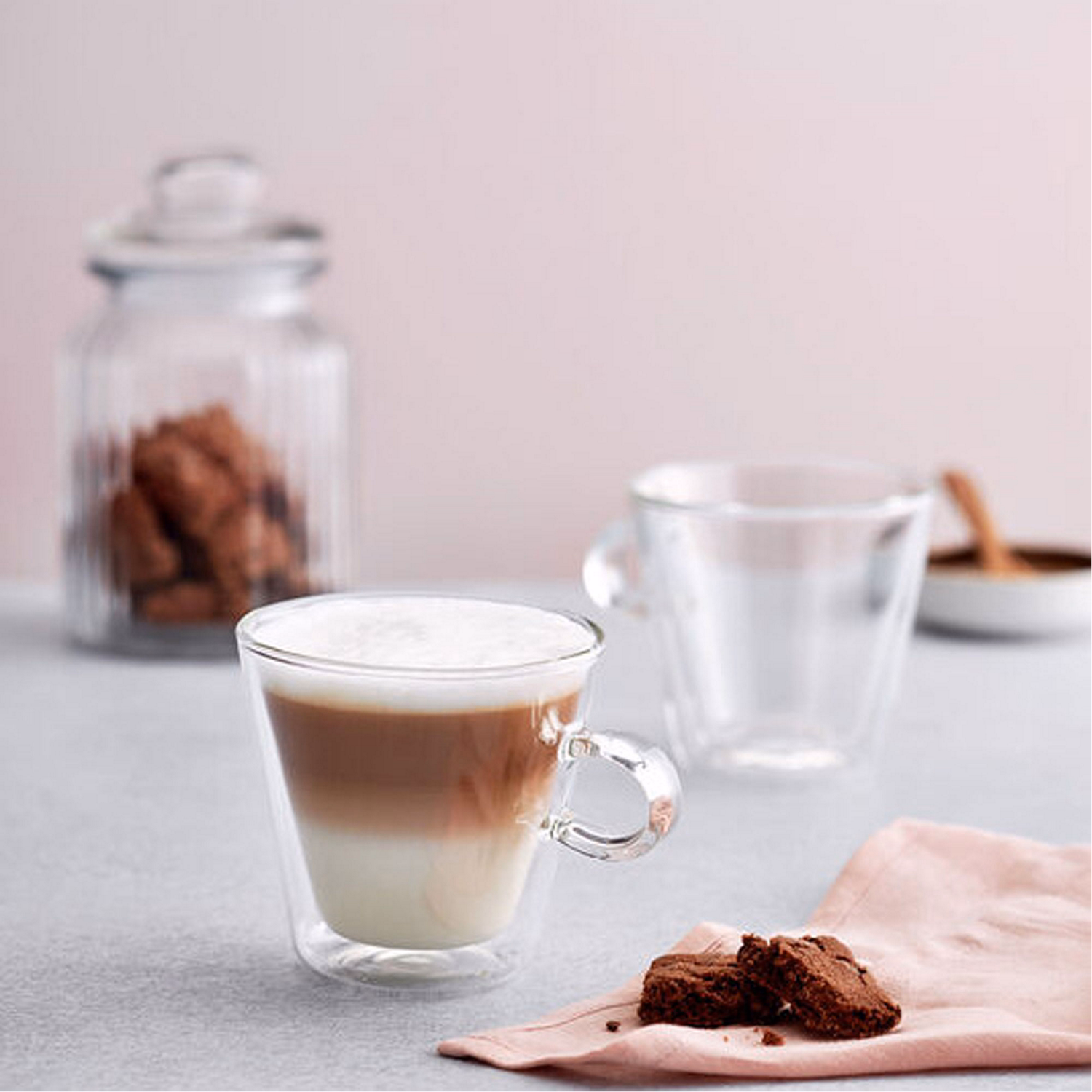 Duo Set of Two Latte Glasses 325ml