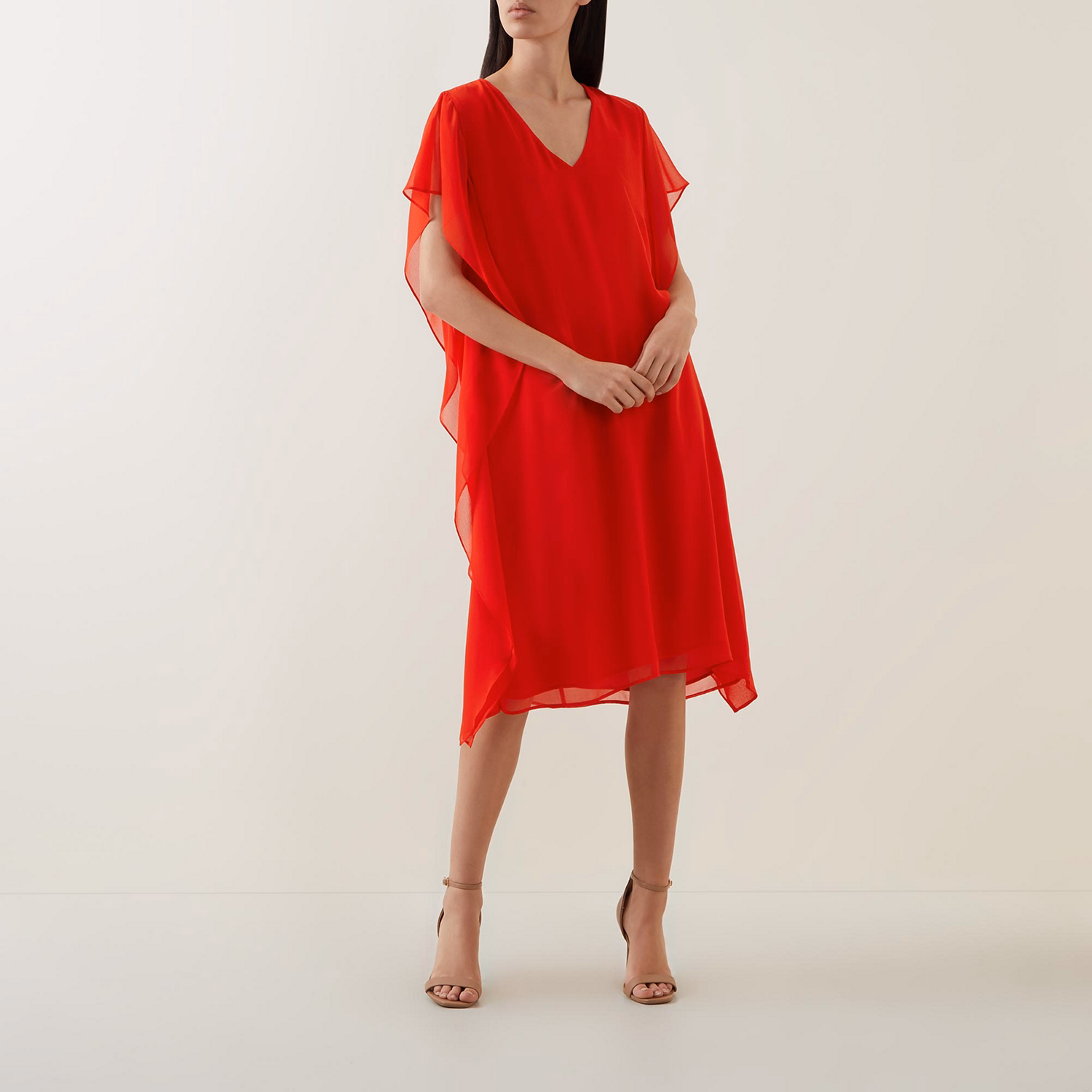 Asymmetric Cape Dress