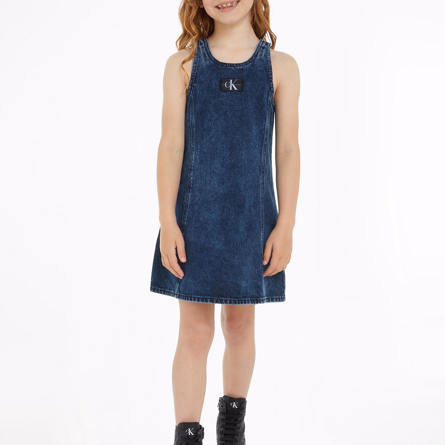 Logo Denim Dress