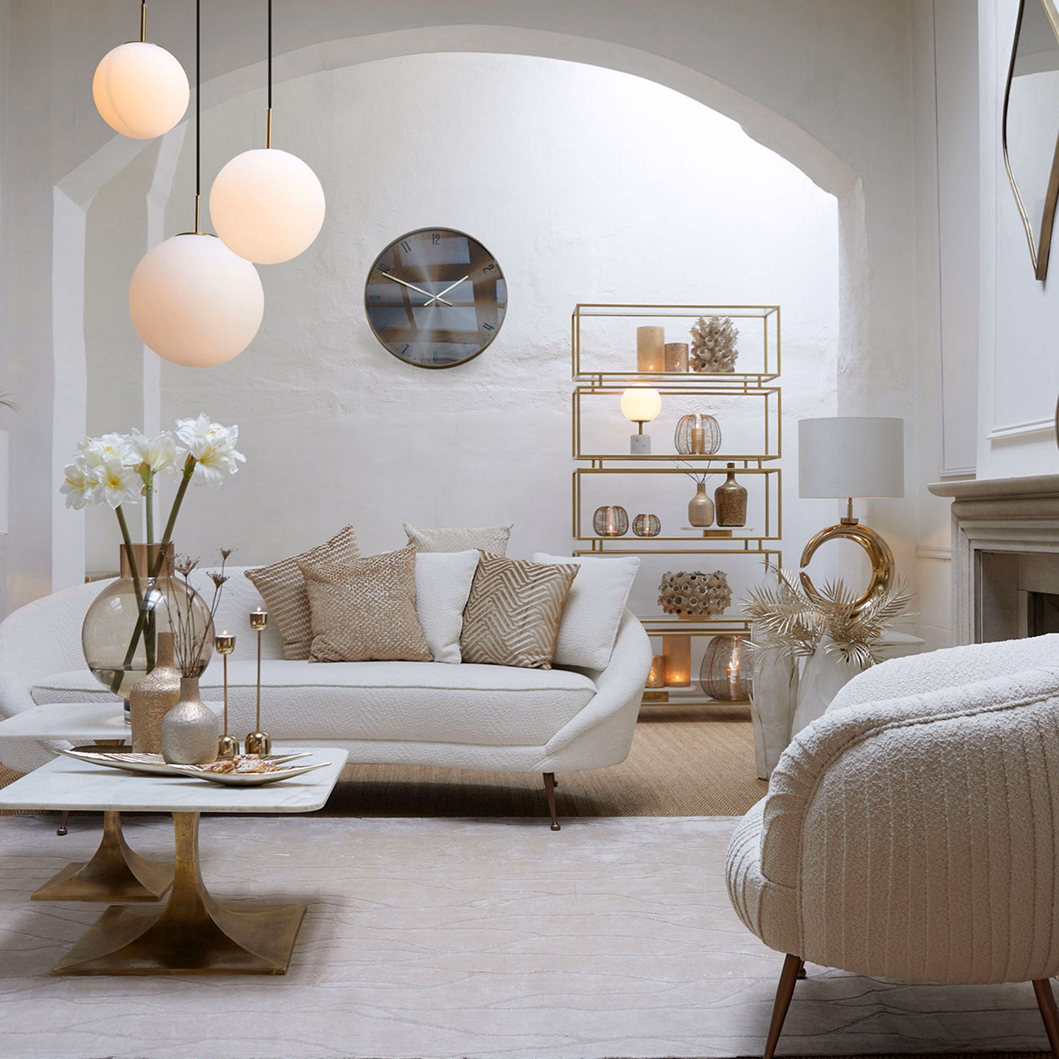 Ipera Clock ?74cm Bronze