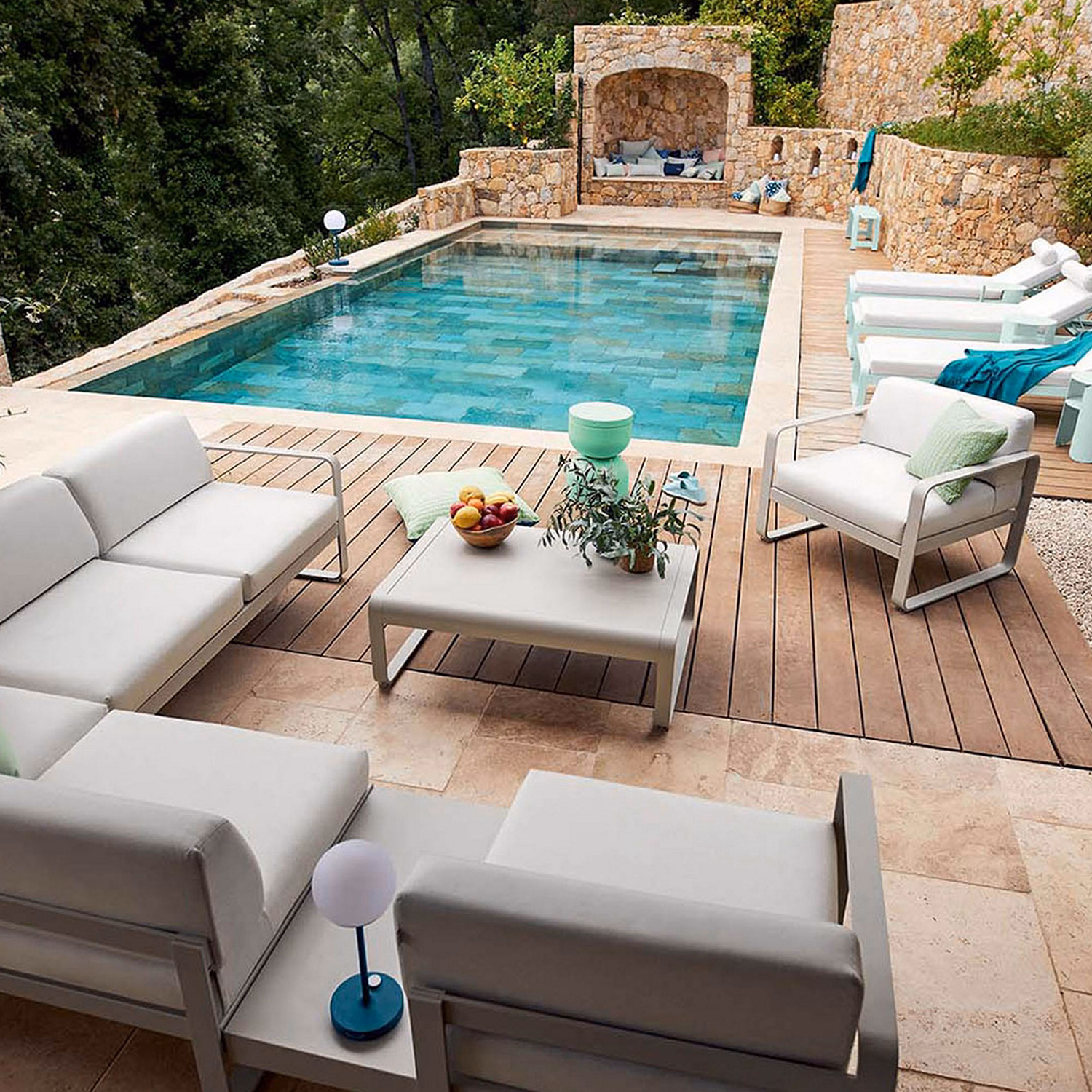 Bellevie Armchair Clay Grey/Off White