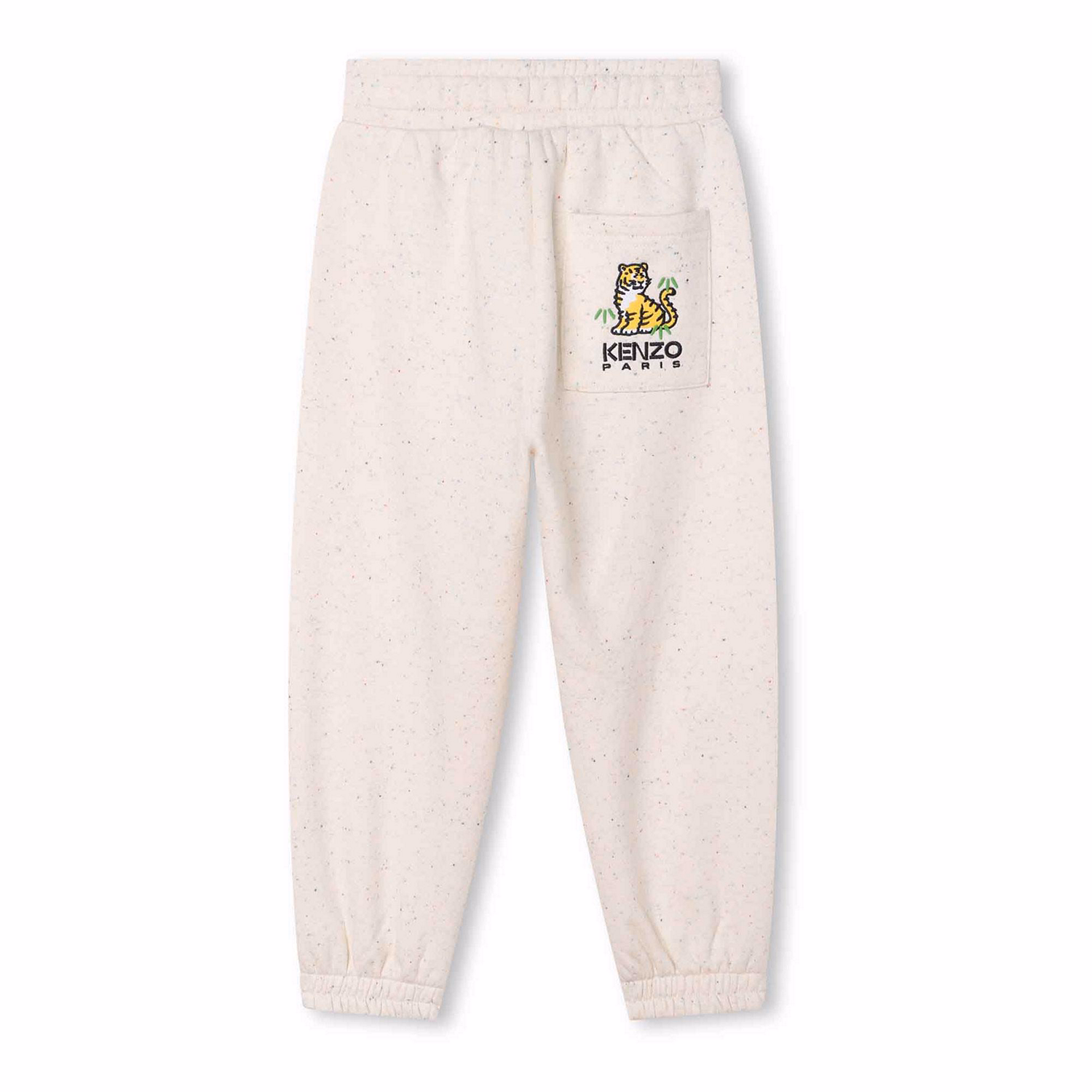 Embroidered Tiger Logo Tracksuit Bottoms