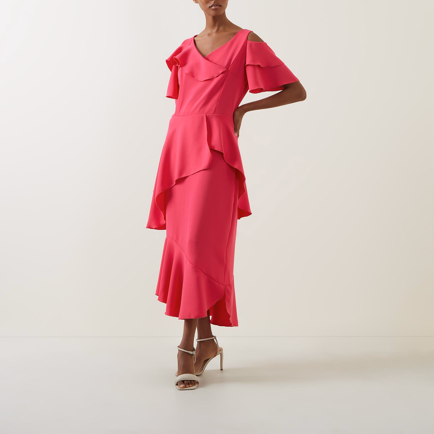 Blake Ruffle Fitted Dress