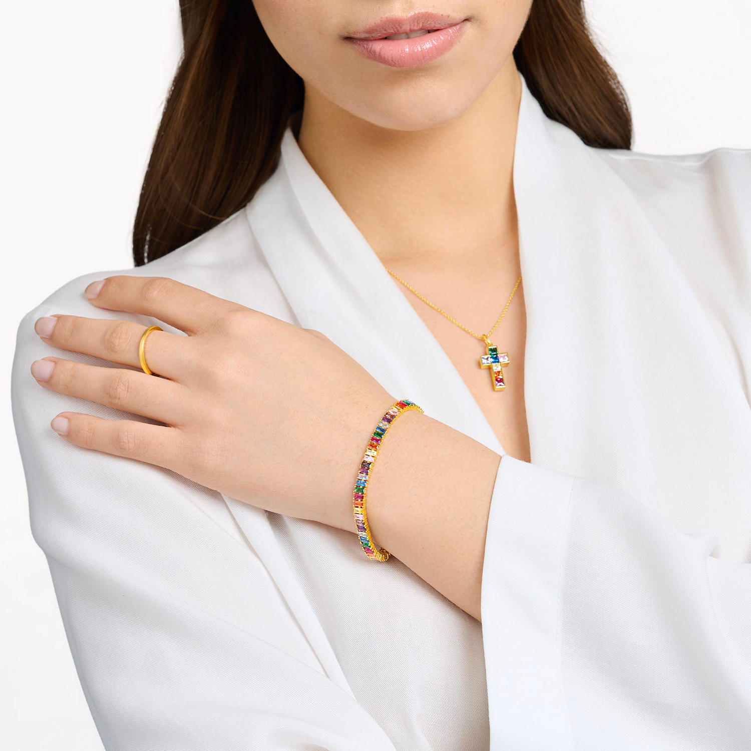 Rainbow Heritage Stone Bracelet