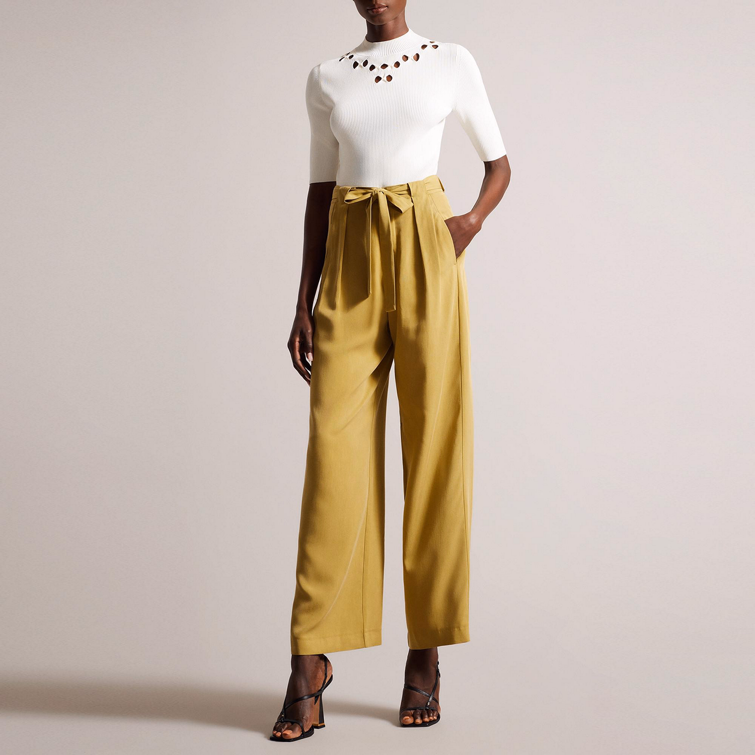 Jemila High Rise Wide Leg Trousers