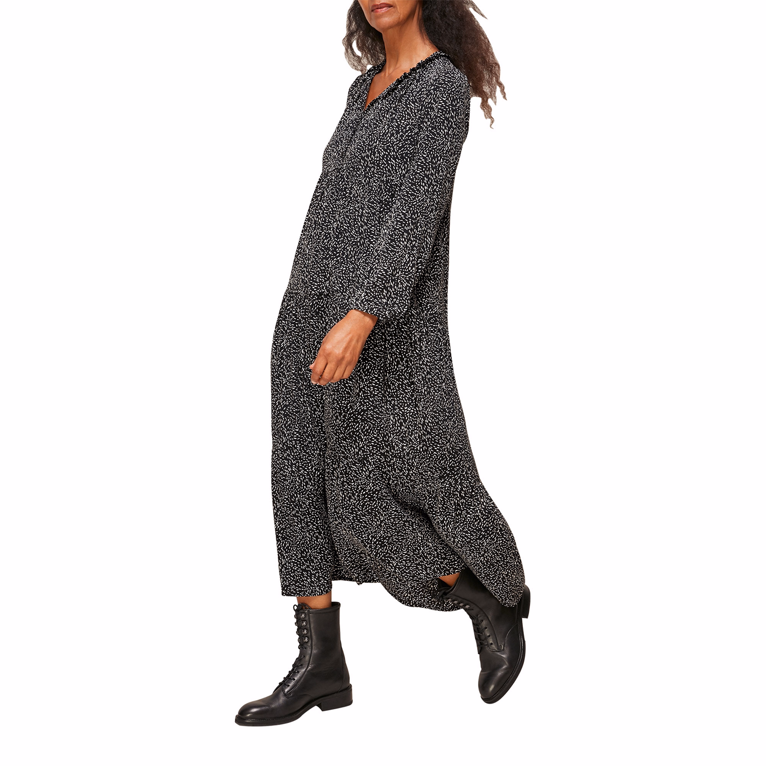 Longline Freckle Print Enora Dress