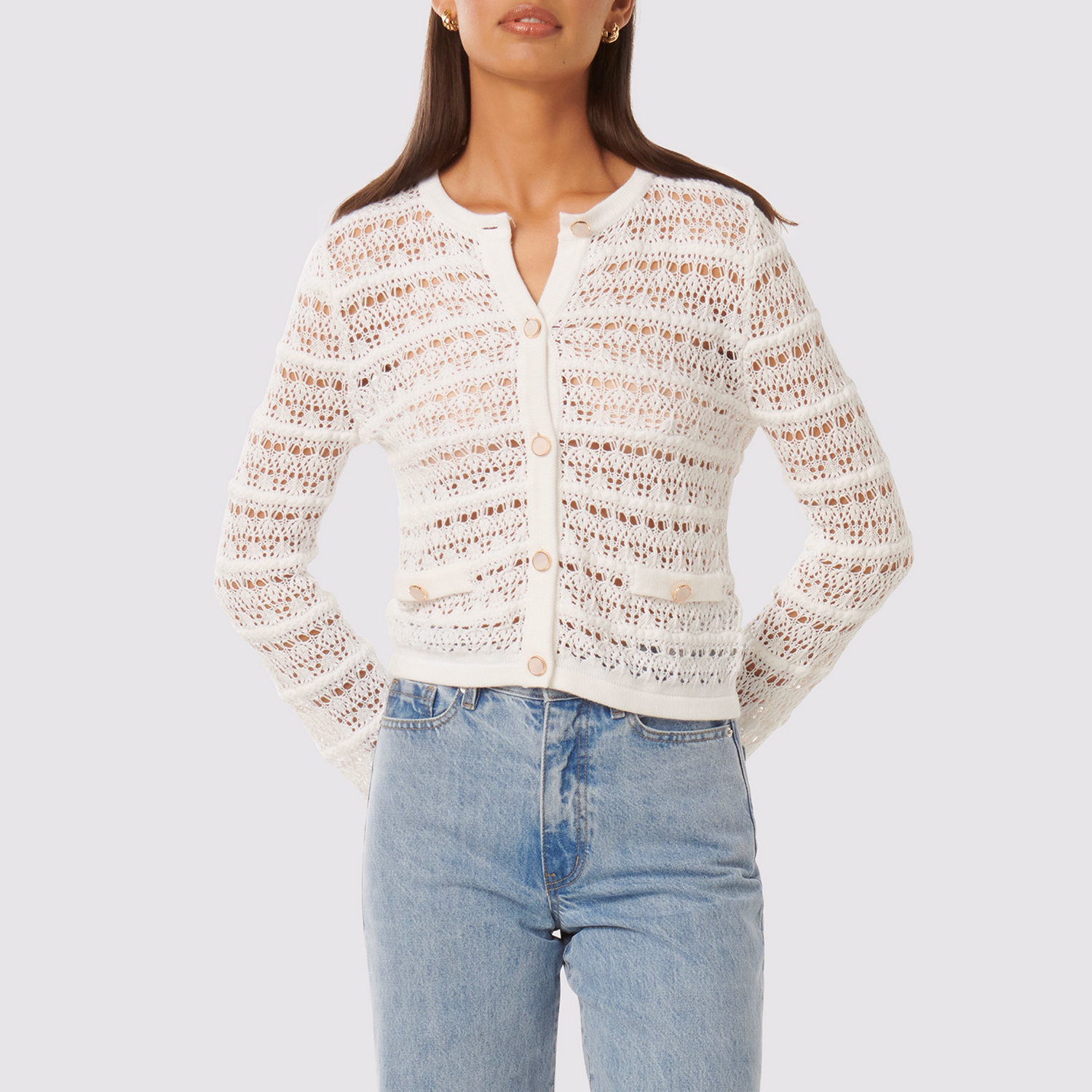 Melanie Open Stitch Cardigan