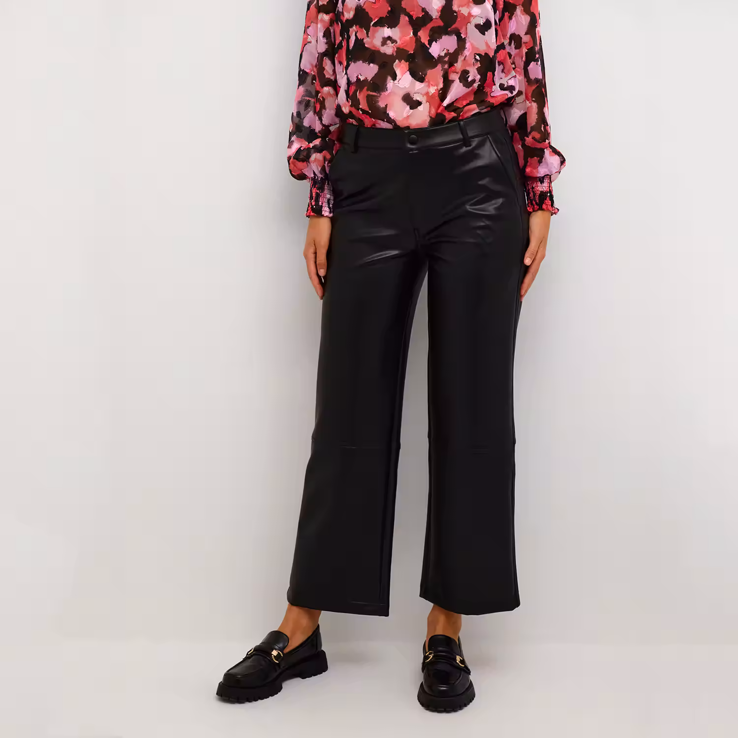 Alina Faux Leather Trousers
