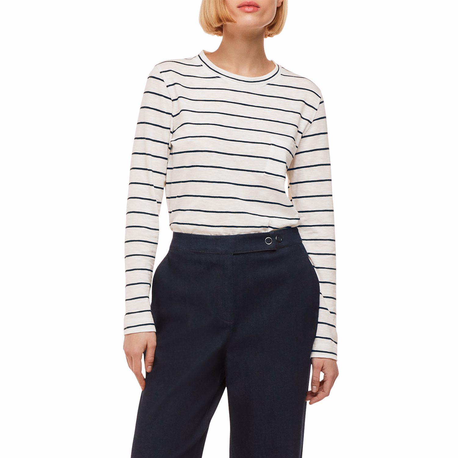 Patch Pocket Striped Top