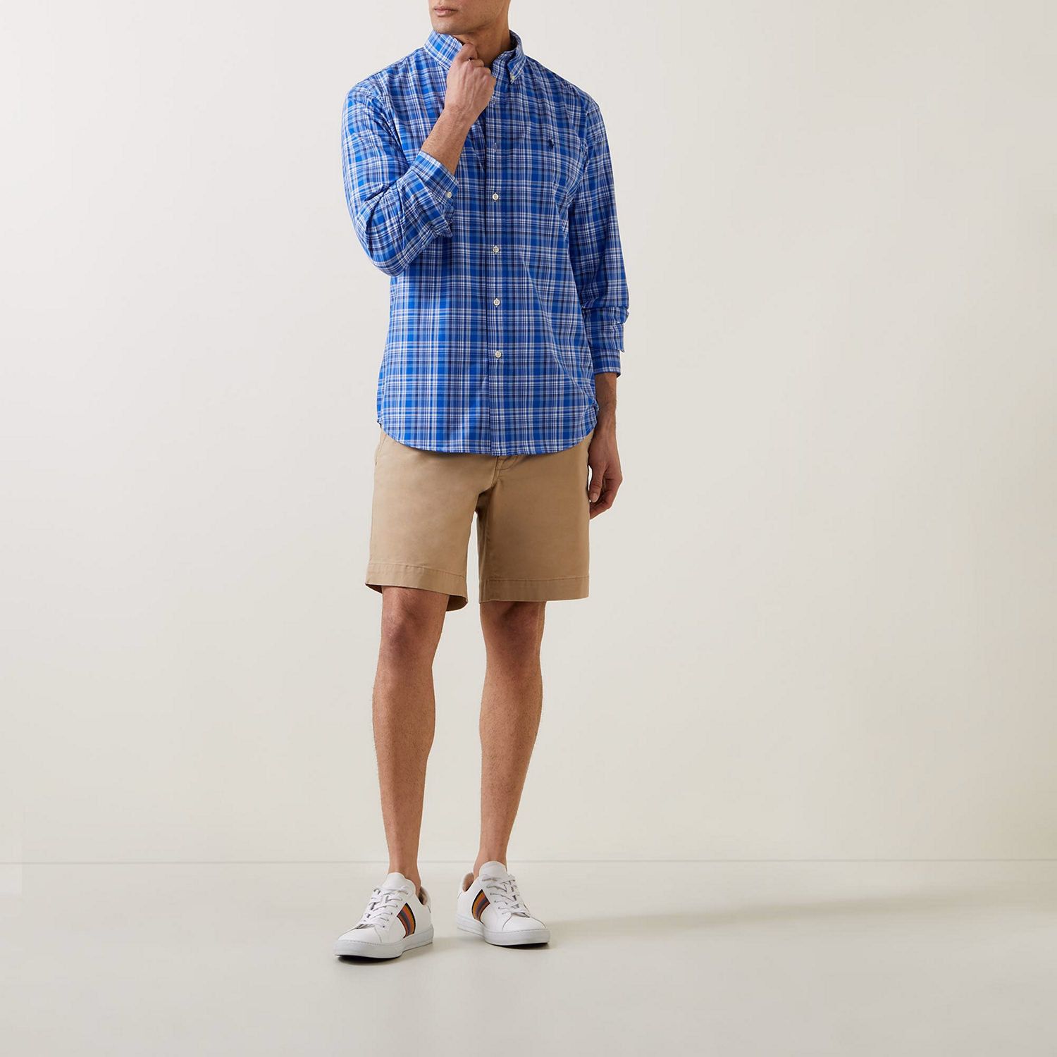 Check Poplin Casual Shirt
