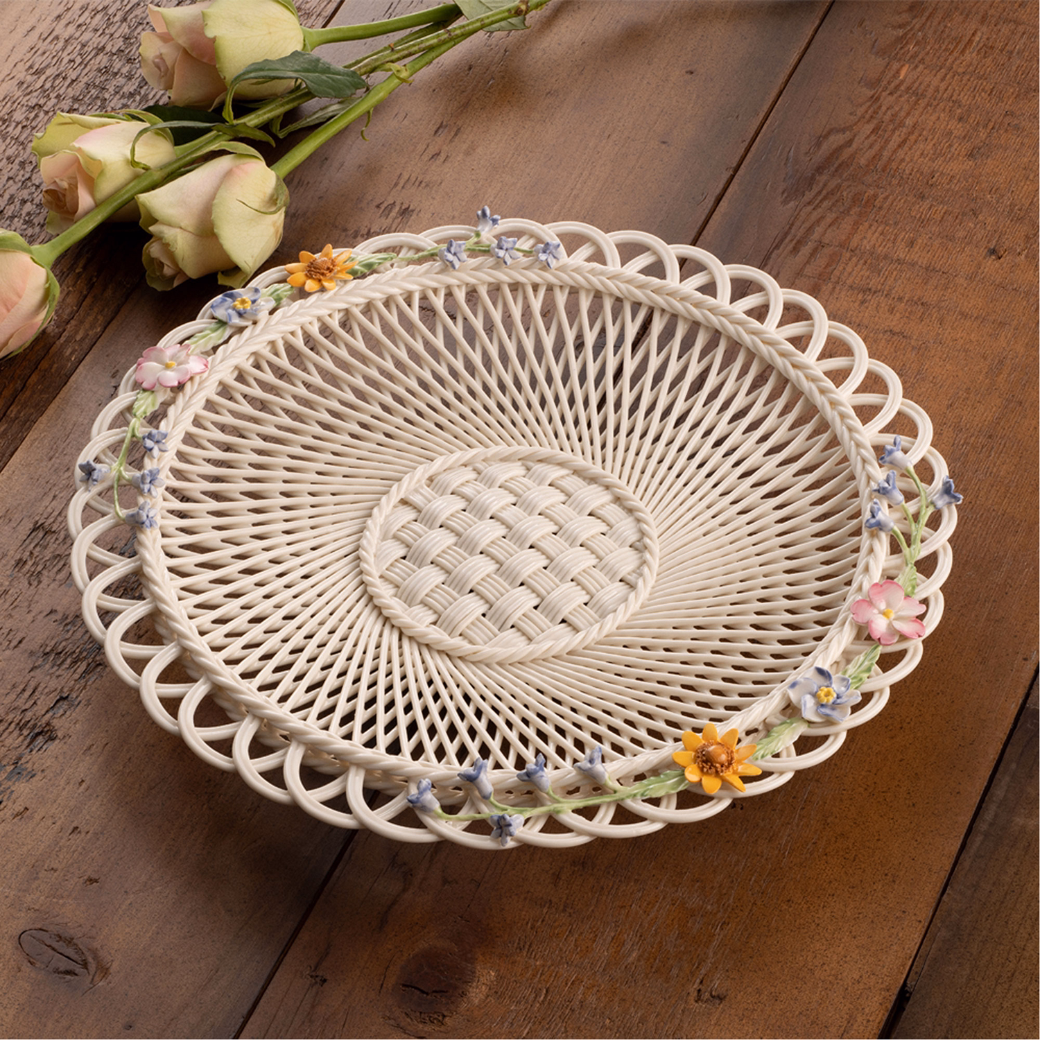 Spring Basketweave Plate