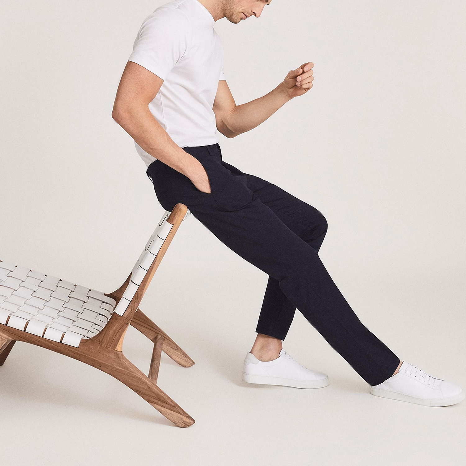 Pitch Washed Slim Fit Chinos