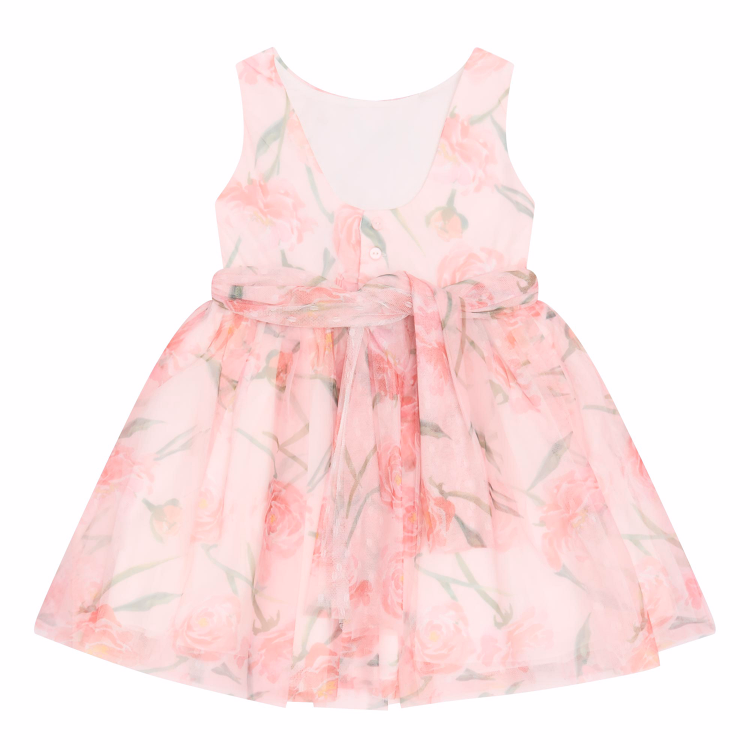 Tulle Floral Print Dress