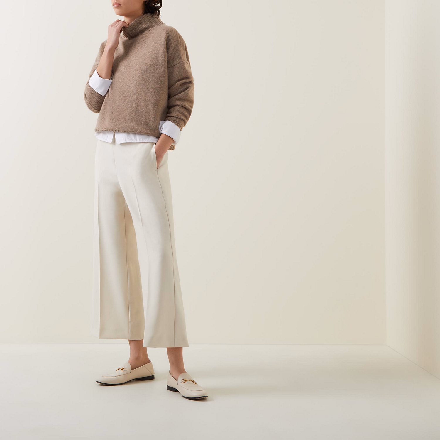 Omaggio High-Rise Cropped Trousers