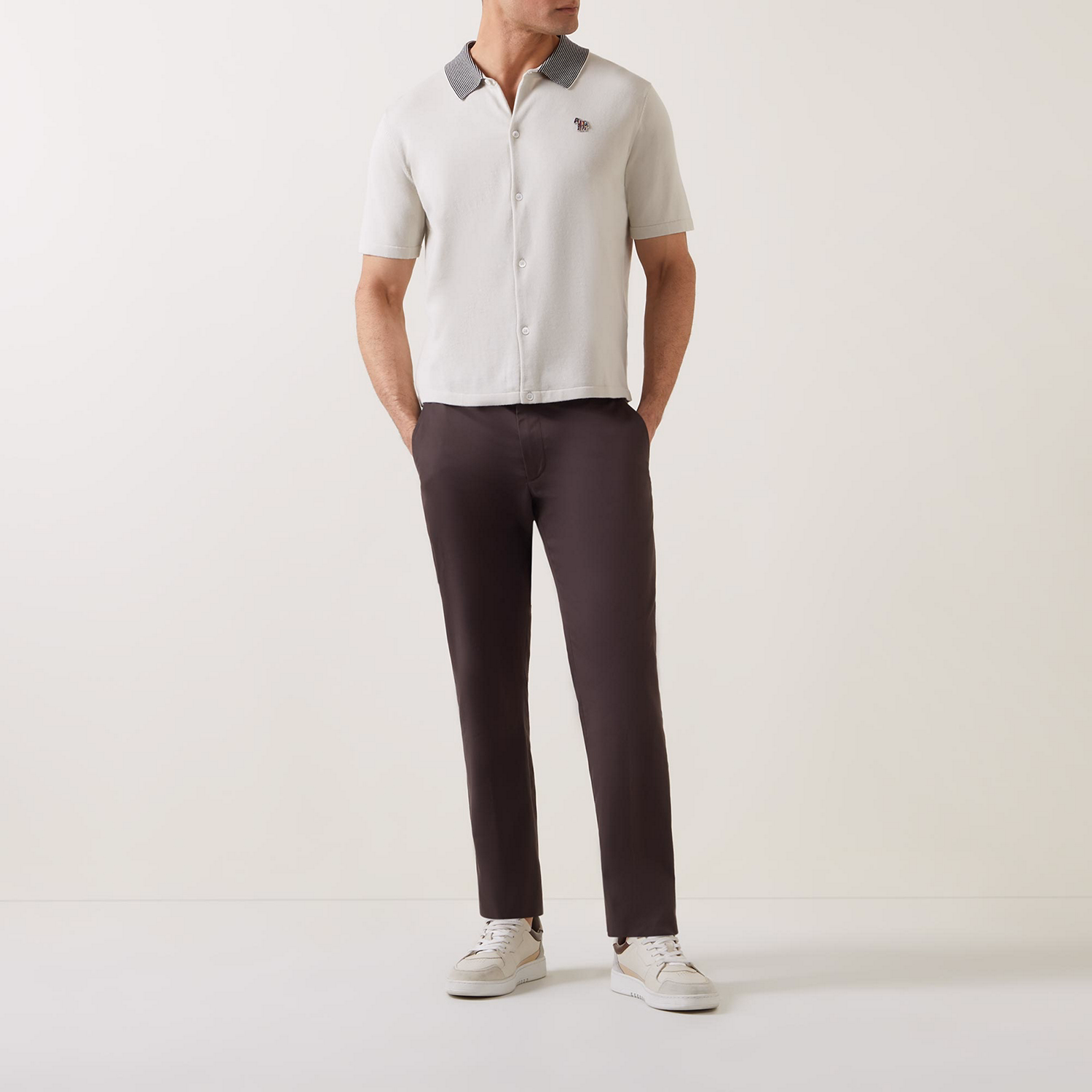 Zebra Logo Knitted Shirt