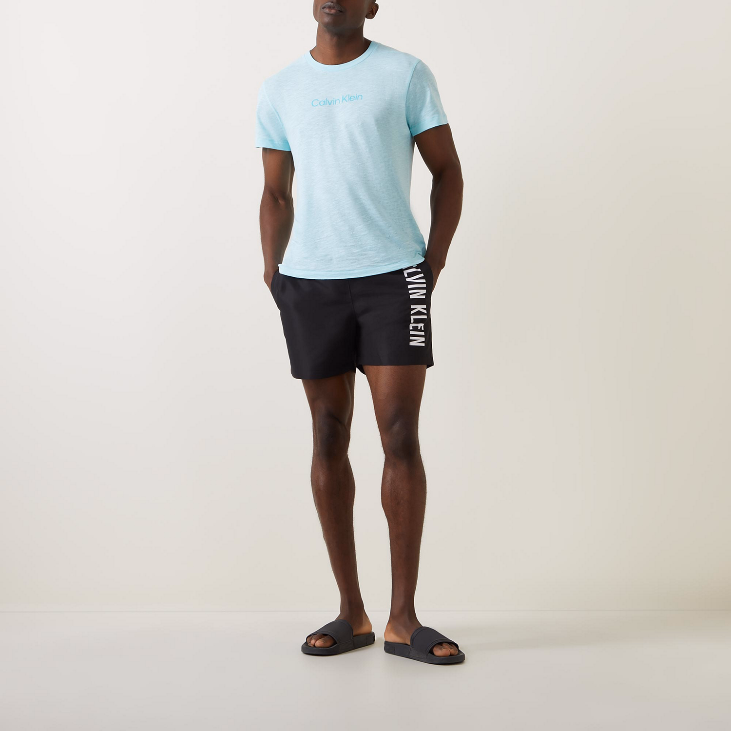 Intense Power Drawstring Swim Shorts