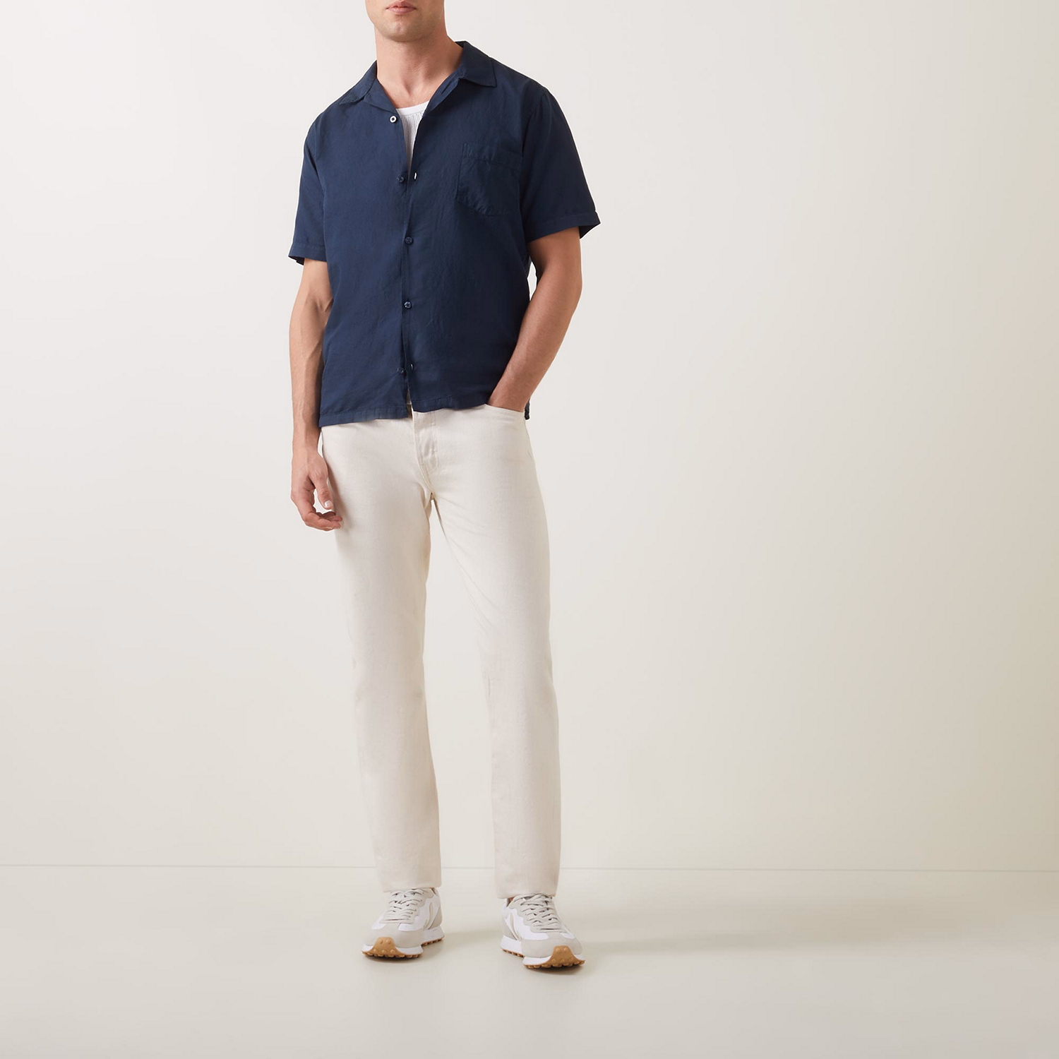 Slim Fit Bowling Shirt
