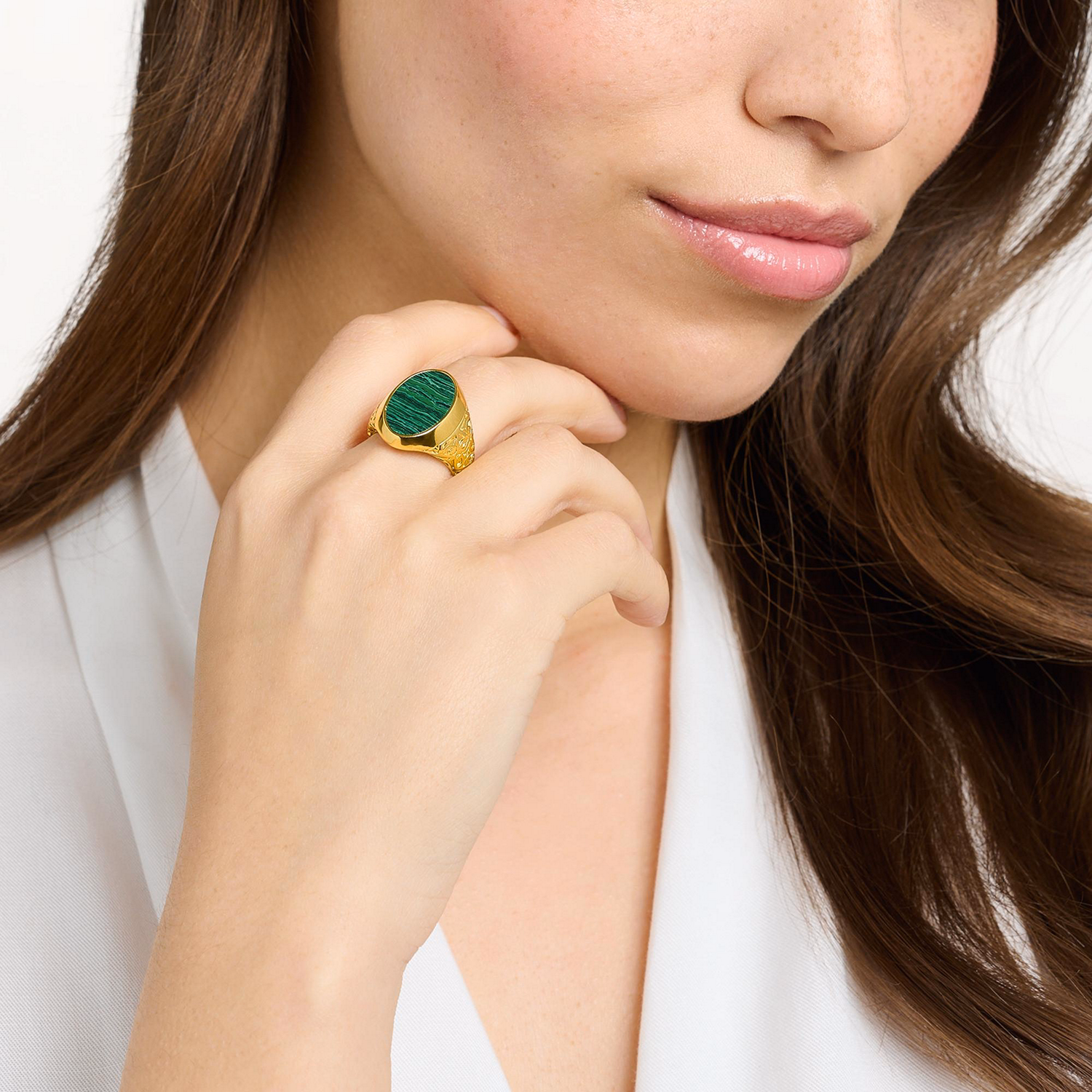 Malachite Signet Ring