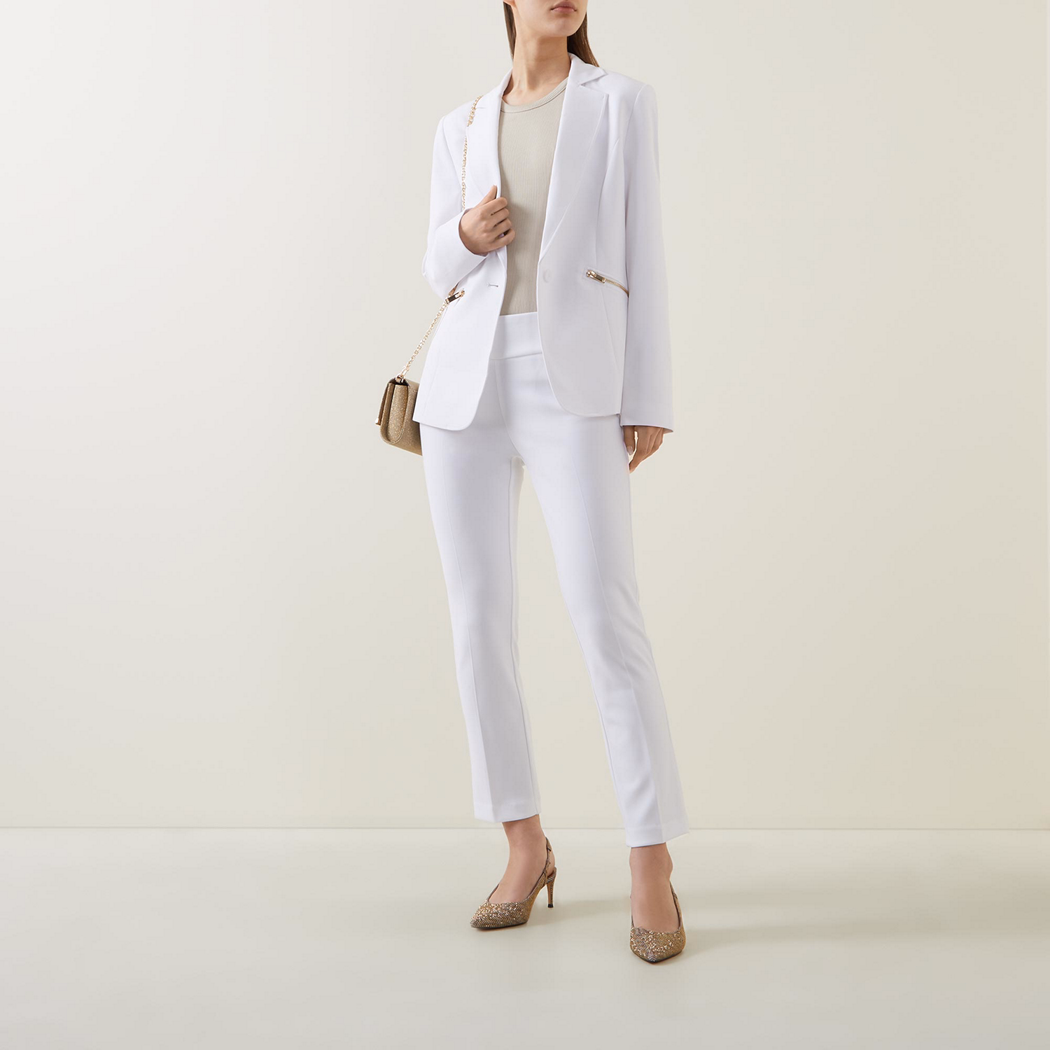 Single-Breasted Fitted Blazer