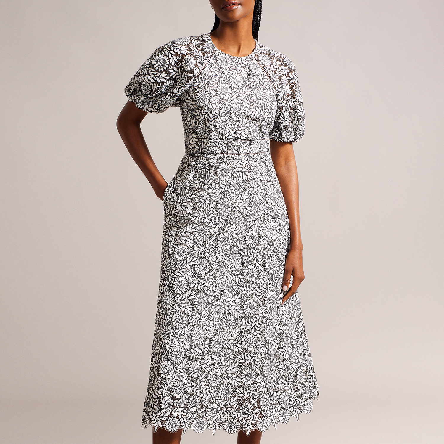 Ayyah Floral Lace Dress