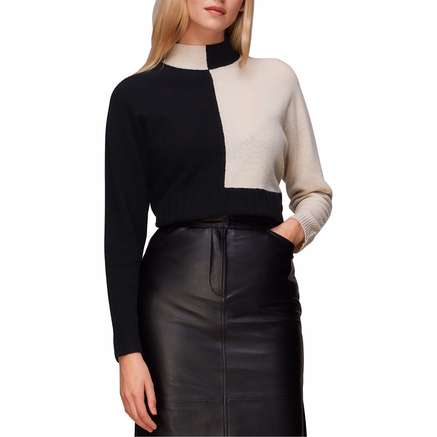 Checkerboard Wool Sweater