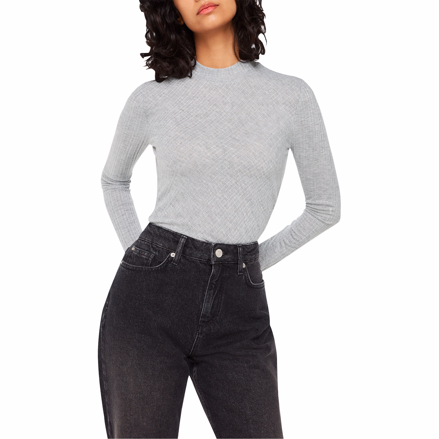 Diagonal Rib Sweater