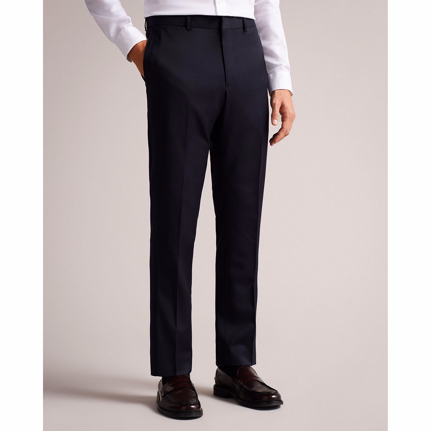 Skyets Plain Slim Fit Trousers