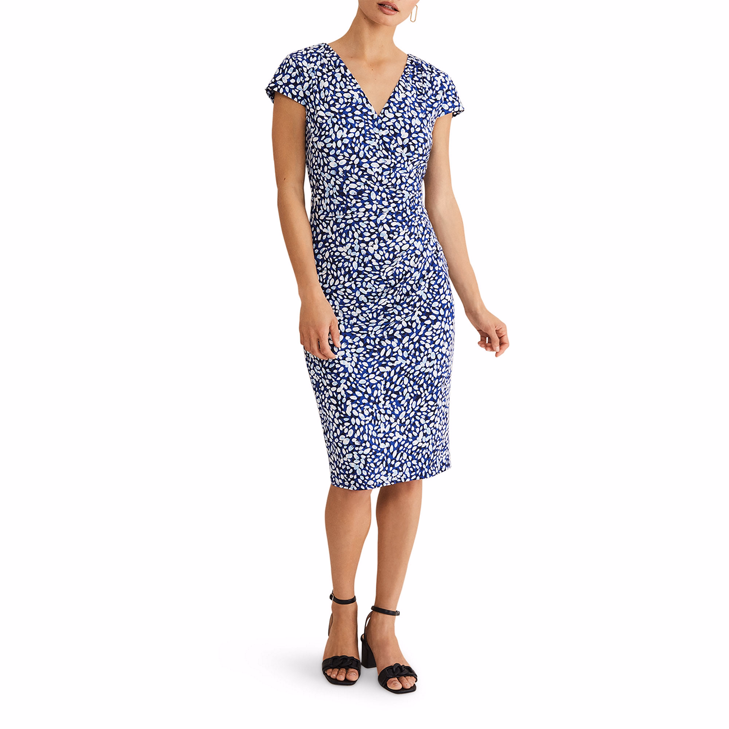 Brooke Printed Wrap Dress