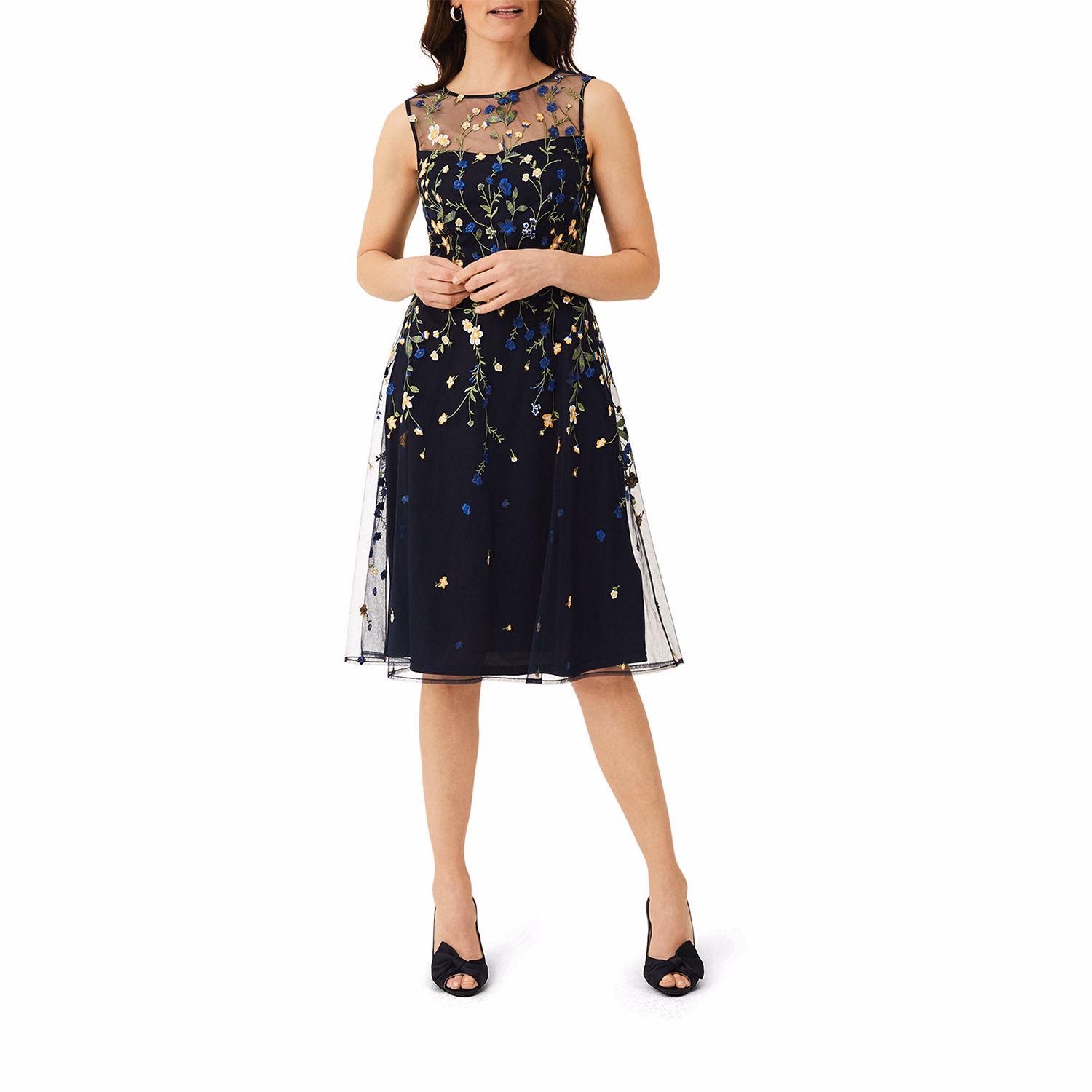 Esmeralda Embroidered Fit & Flare Dress