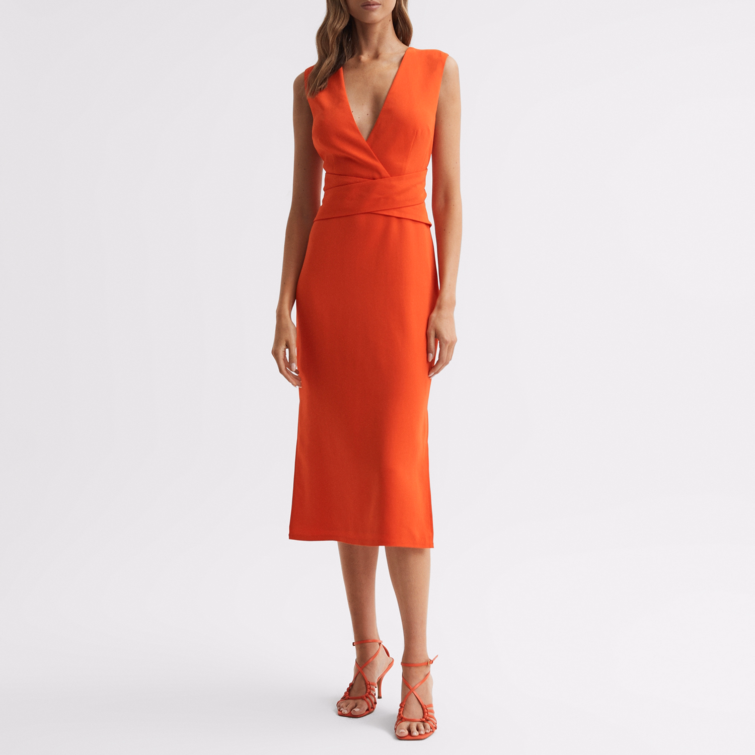 Jayla Wrap Design Midi Dress