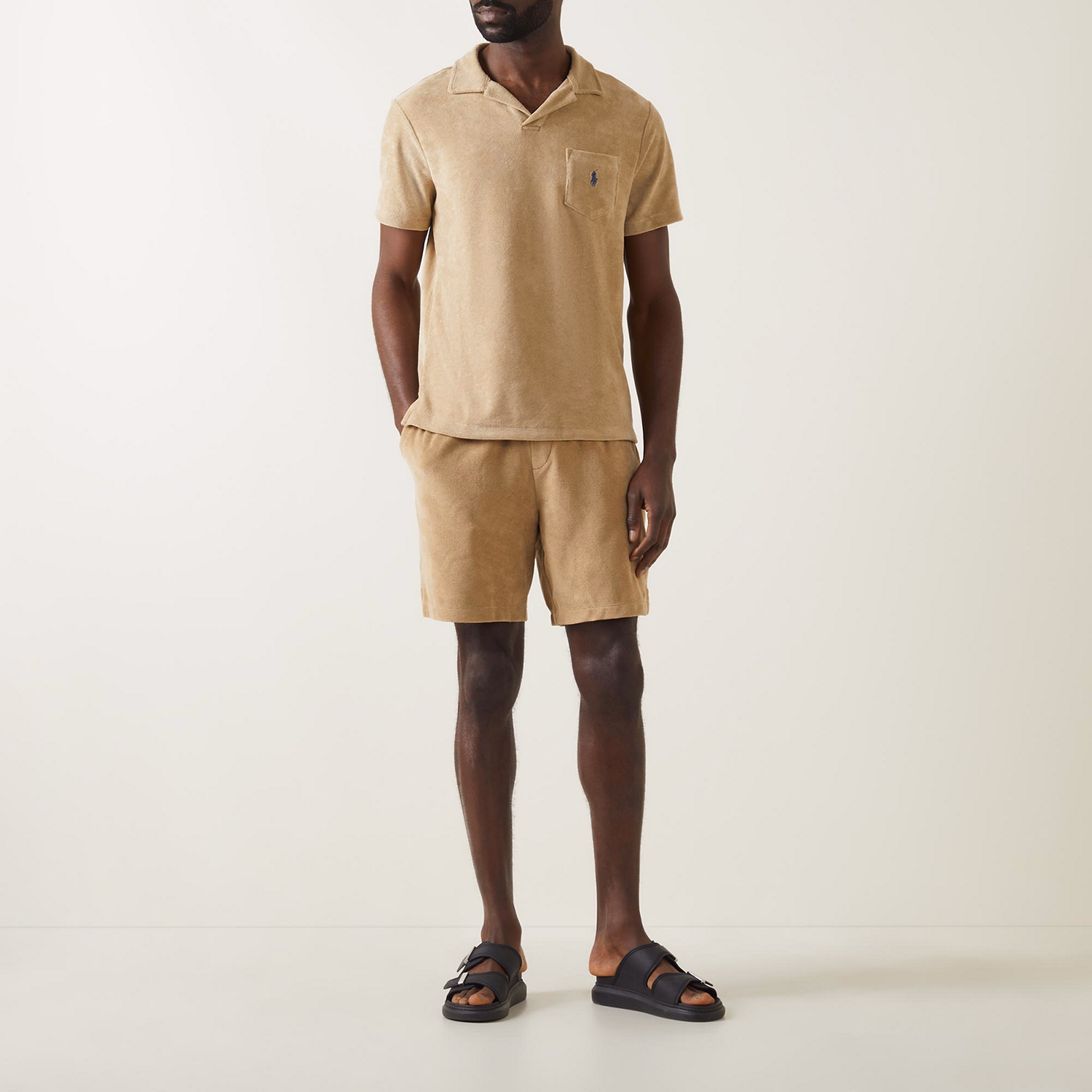 Terry Logo Drawstring Shorts